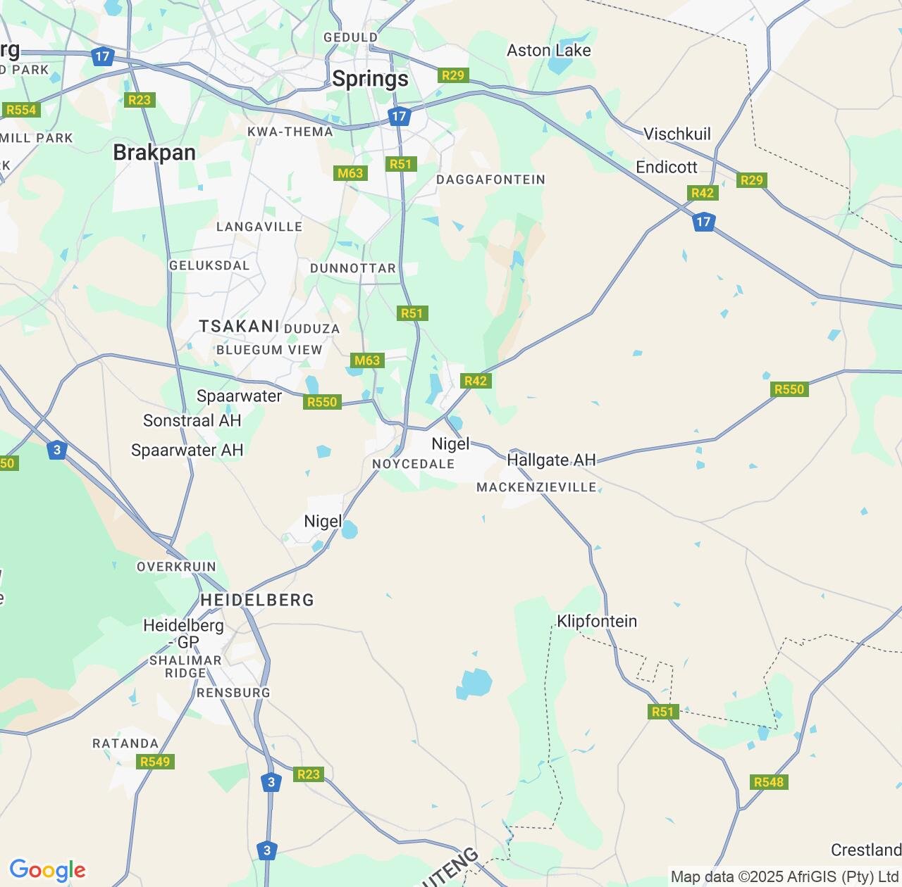 Map image for Intellectual Property Lawyers in Nigel and Gauteng IP firms at coordinates  ; .