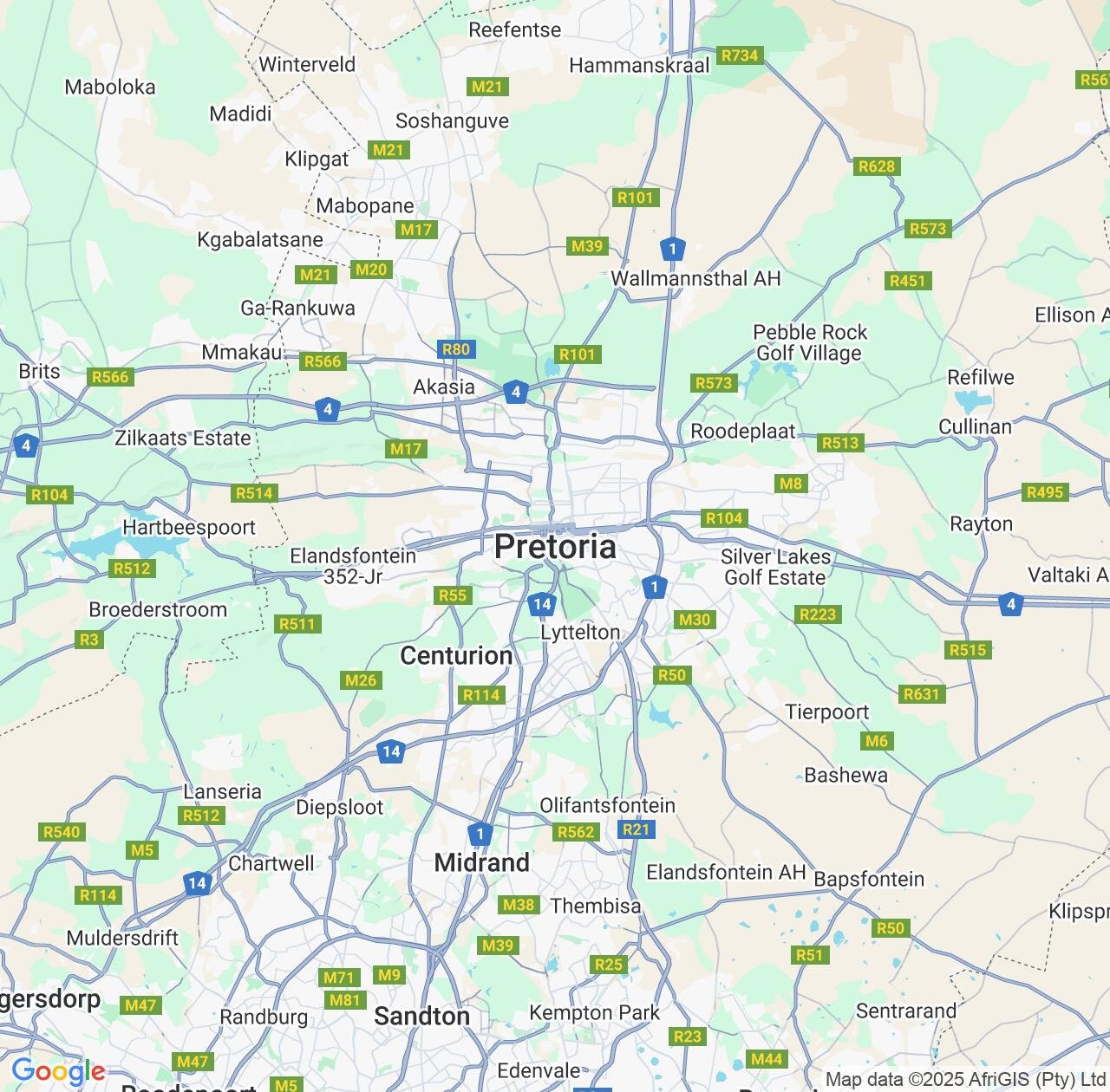 Map image for Intellectual Property Lawyers in Pretoria and Gauteng IP firms at coordinates  ; .
