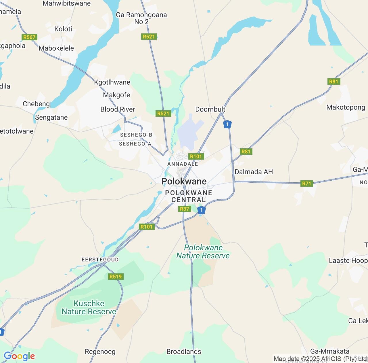 Map image for Intellectual Property Lawyers in Polokwane and Limpopo IP firms at coordinates  ; .