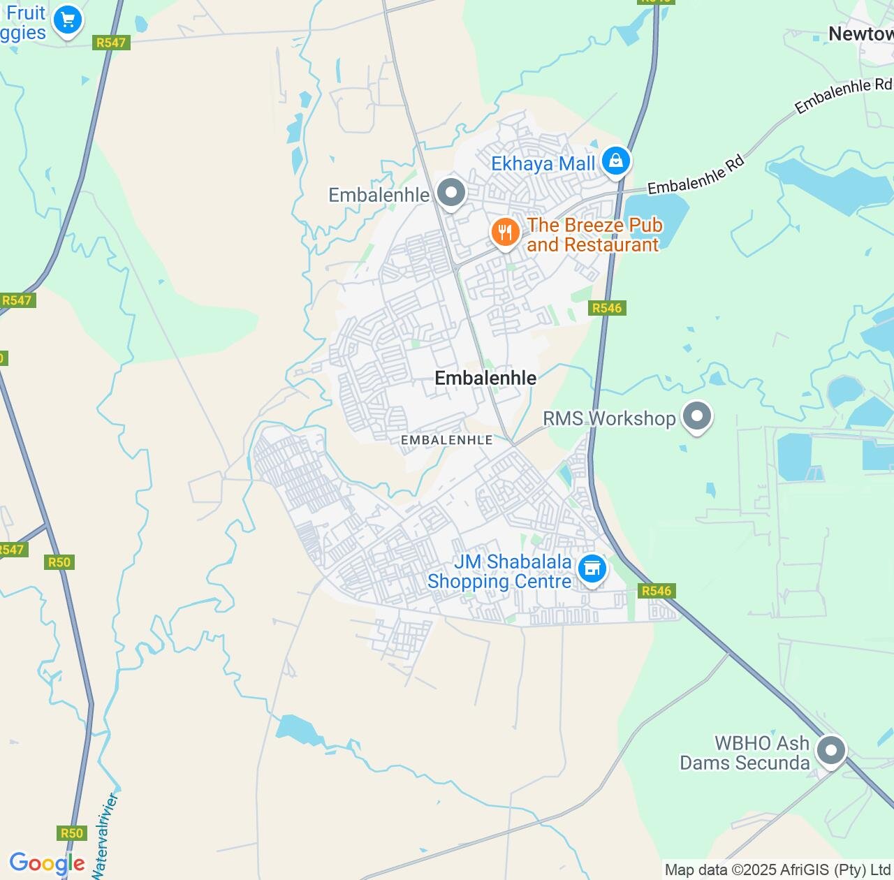 Map image for Intellectual Property Lawyers in eMbalenhle and Mpumalanga IP firms at coordinates  ; .