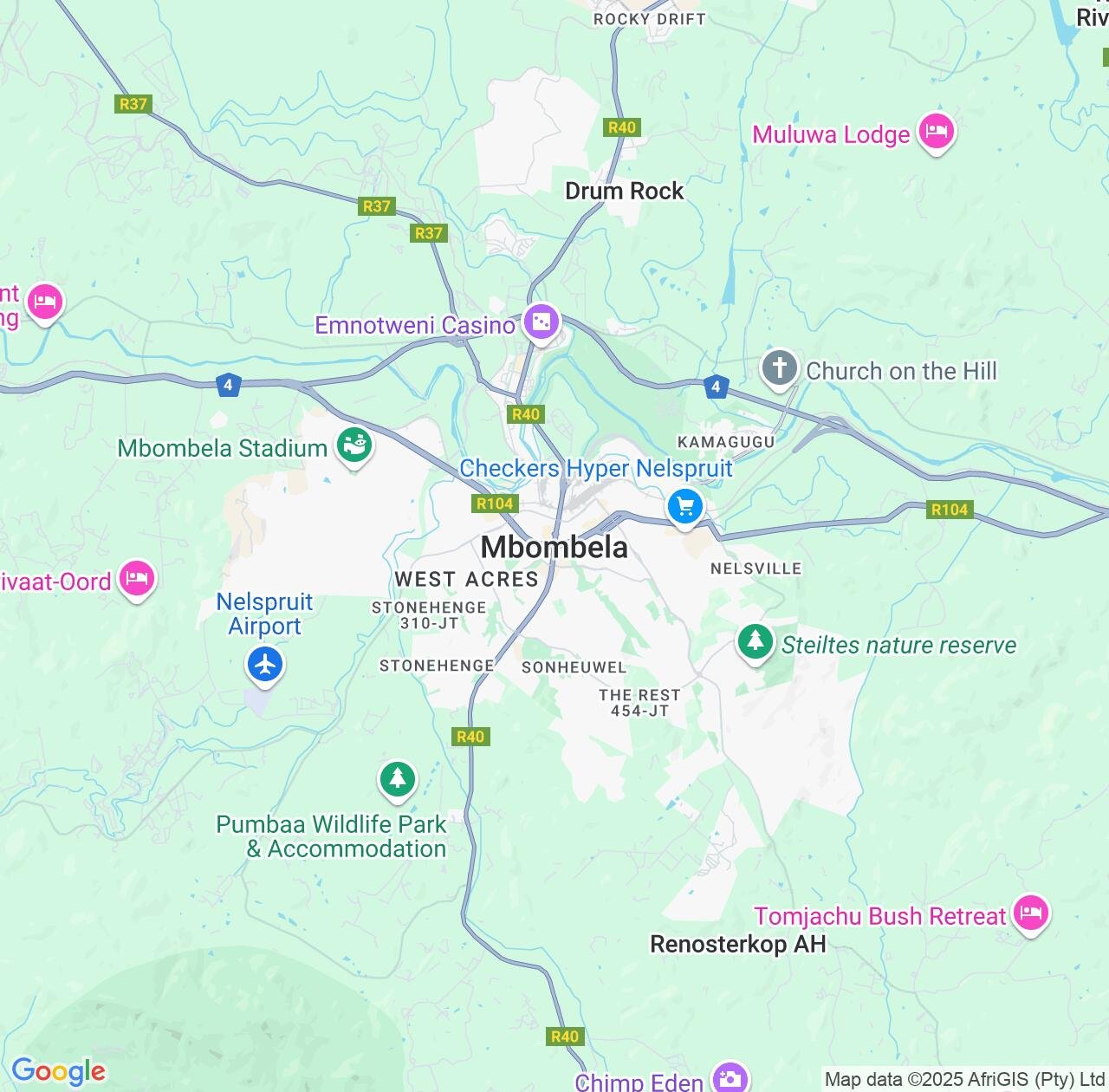 Map image for Intellectual Property Lawyers in Mbombela and Mpumalanga IP firms at coordinates  ; .