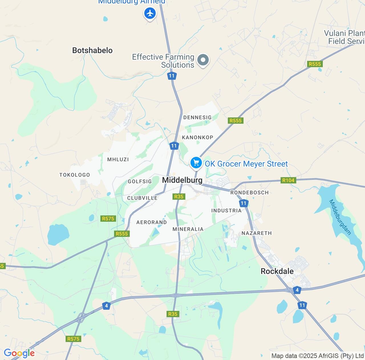 Map image for Intellectual Property Lawyers in Middelburg and Mpumalanga IP firms at coordinates  ; .