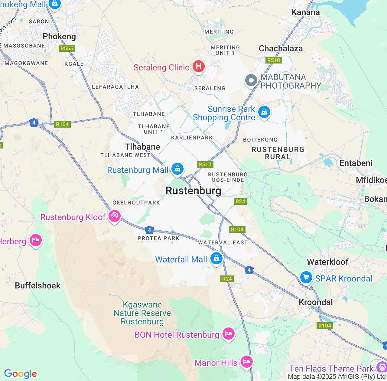 Map image for Intellectual Property Lawyers in Rustenburg and North West IP firms at coordinates  ; .