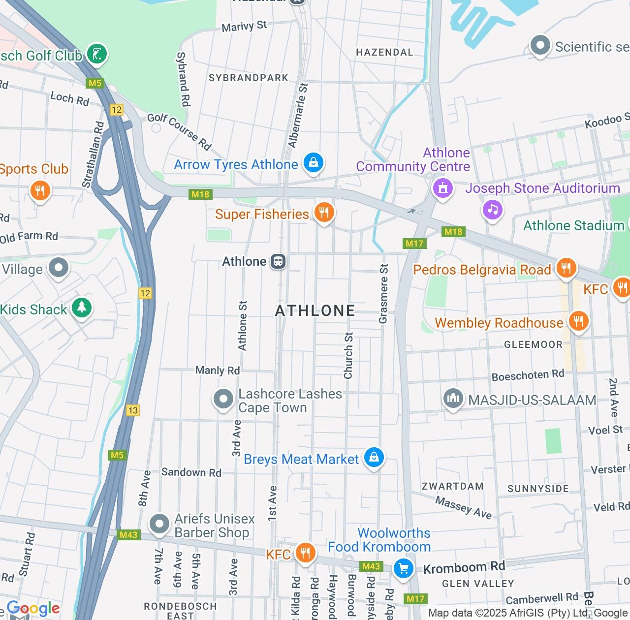 Map image for Intellectual Property Lawyers in Athlone and Western Cape IP firms at coordinates  ; .