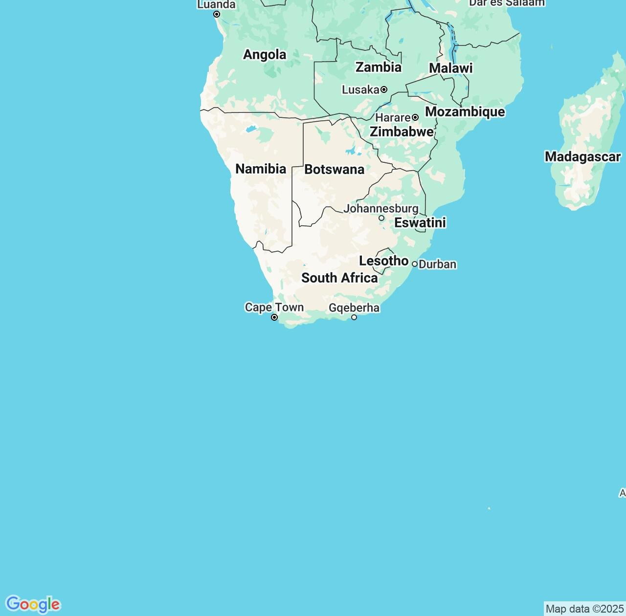Map image for Intellectual Property Lawyers in Western Cape and South Africa IP firms at coordinates  ; .