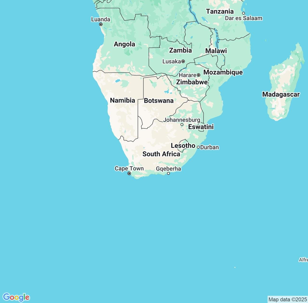 Map image for Intellectual Property Lawyers in South Africa and Africa IP firms at coordinates  ; .