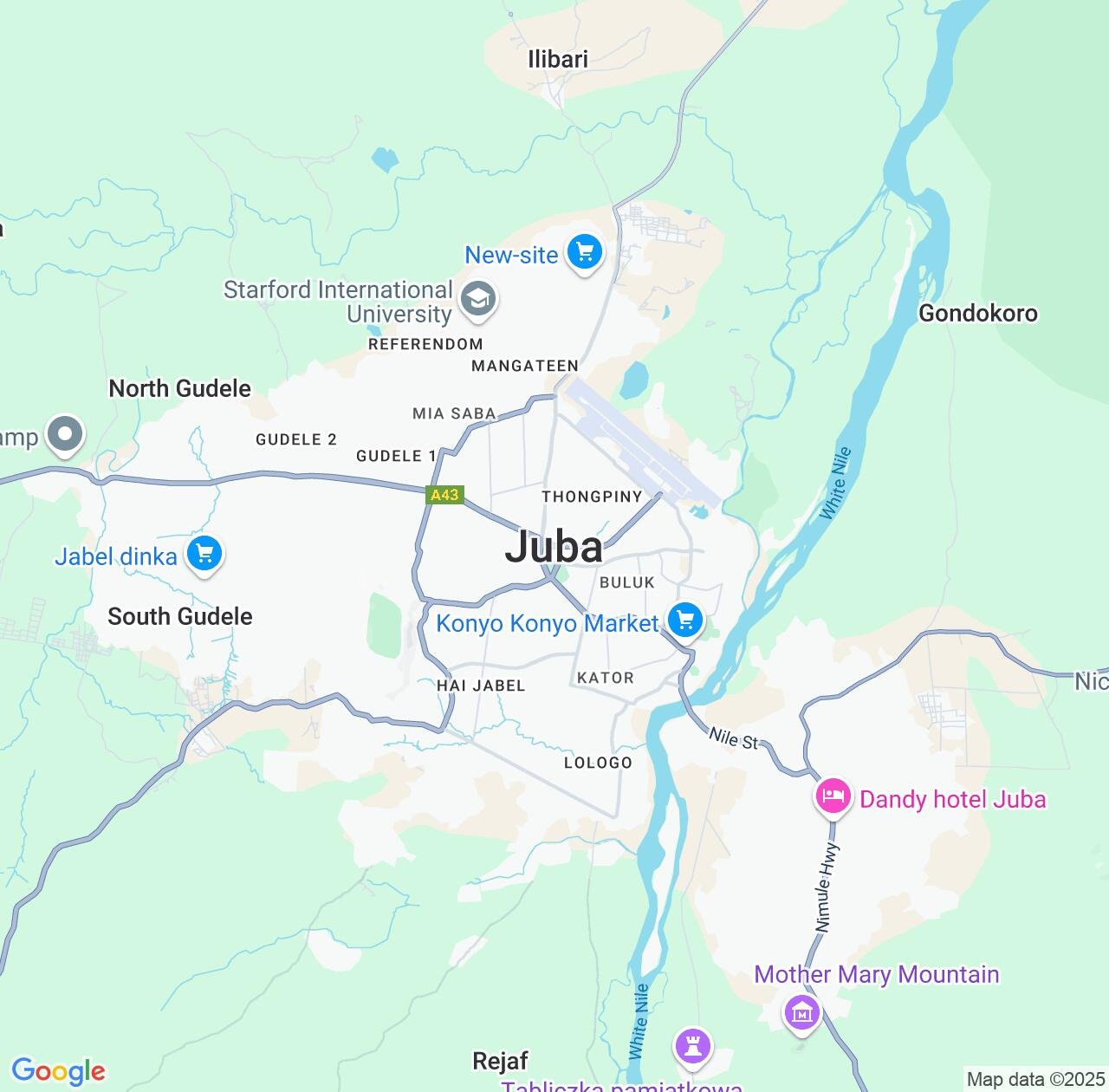 Map image for Intellectual Property Lawyers in Juba and Central Equatoria IP firms at coordinates  ; .