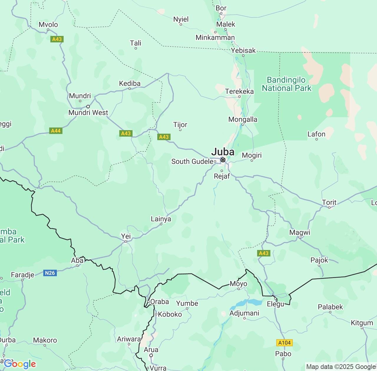Map image for Intellectual Property Lawyers in Central Equatoria and South Sudan IP firms at coordinates  ; .