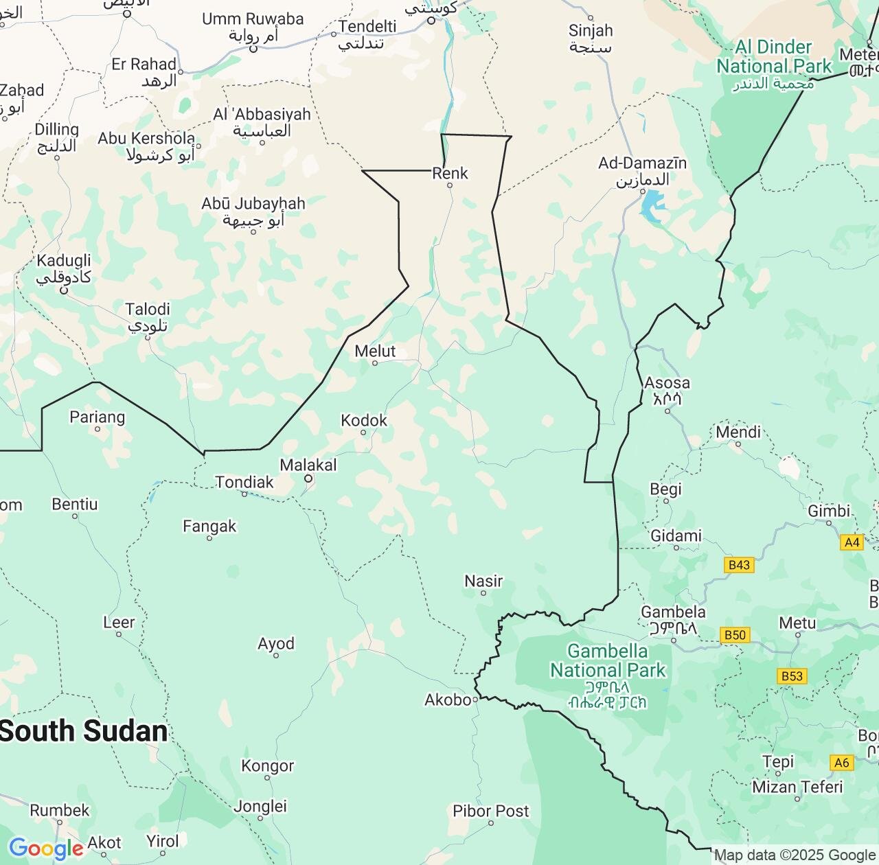 Map image for Intellectual Property Lawyers in Upper Nile and South Sudan IP firms at coordinates  ; .