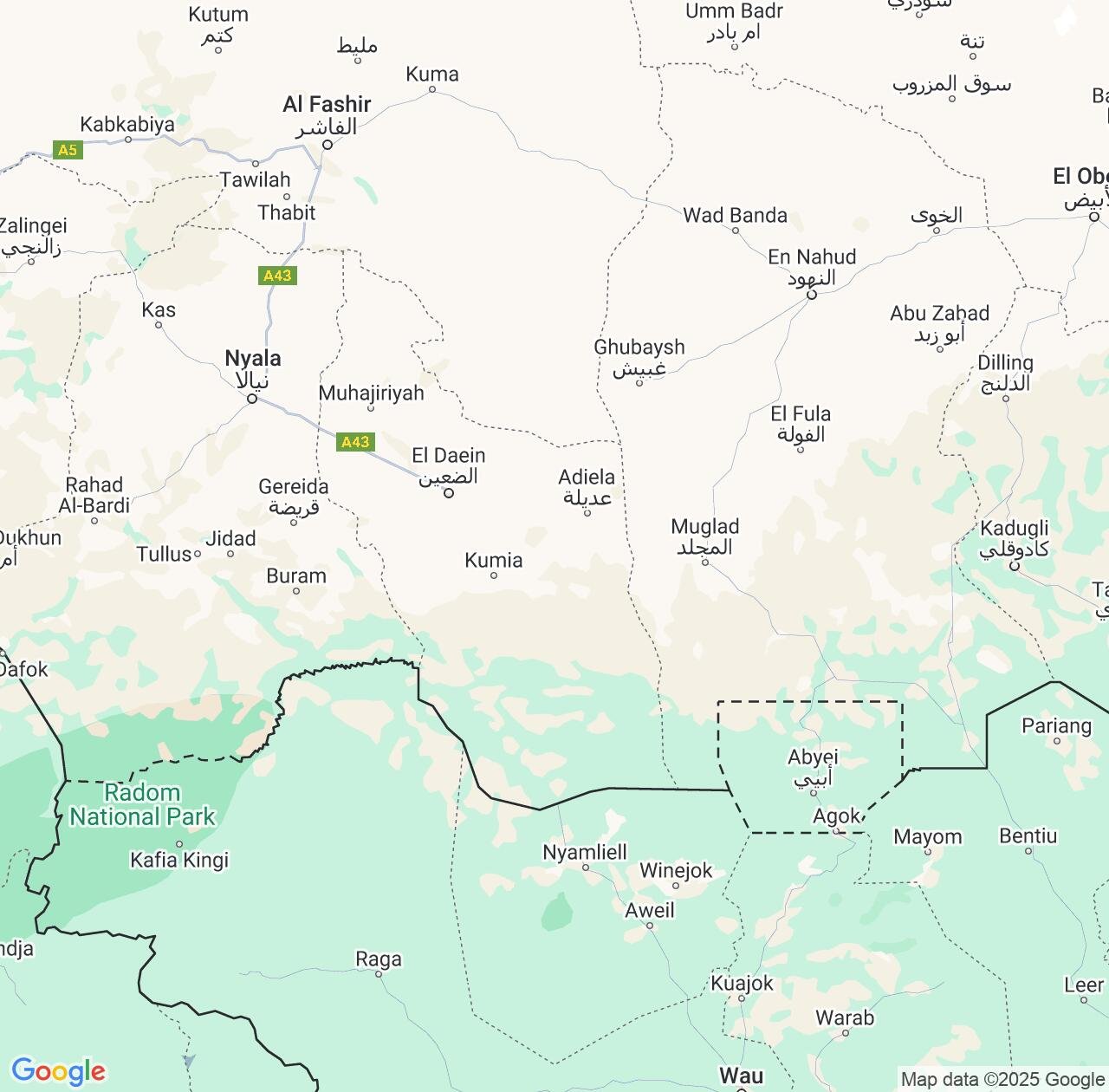Map image for Intellectual Property Lawyers in Eastern Darfur and Sudan IP firms at coordinates  ; .