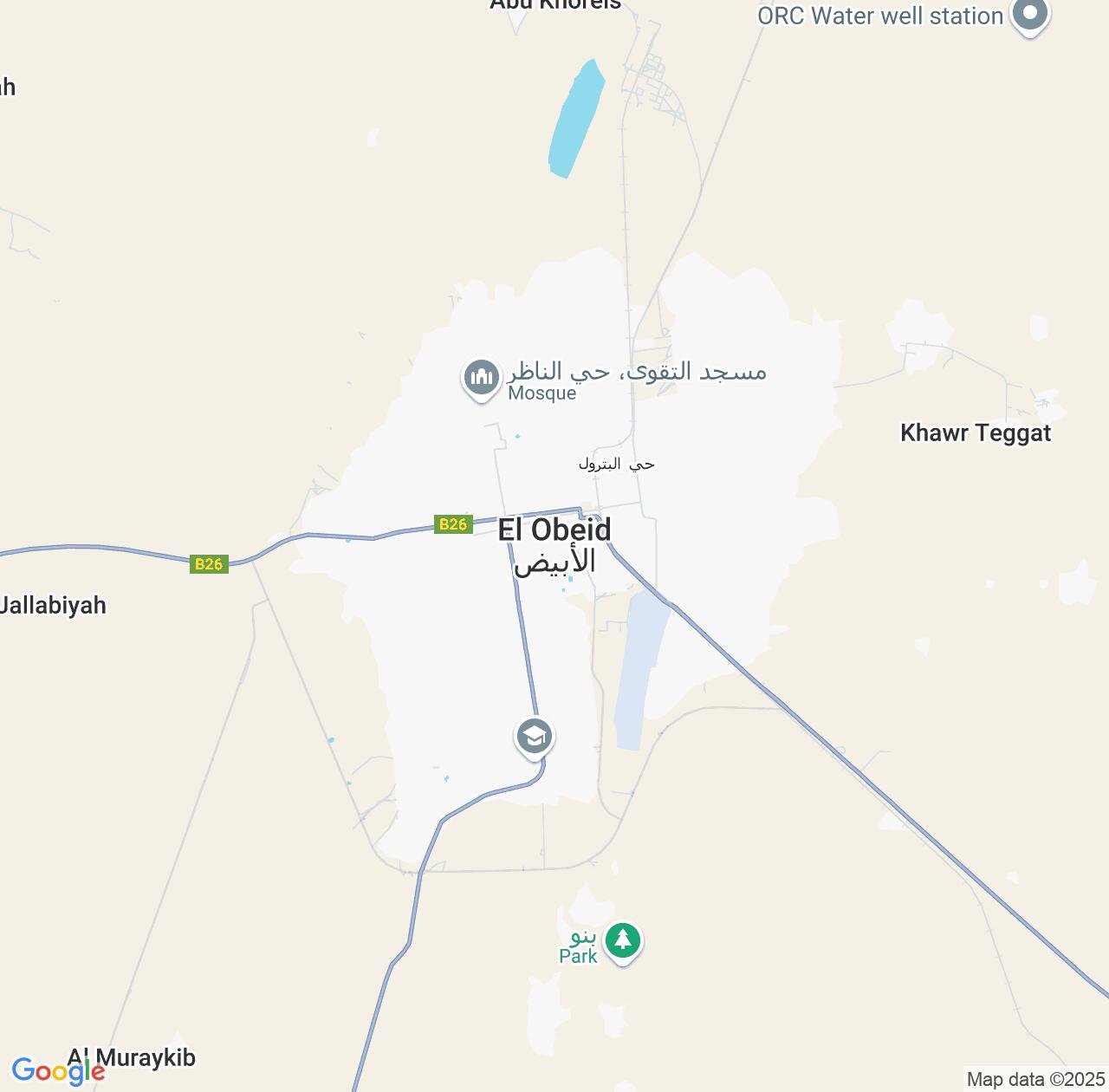 Map image for Intellectual Property Lawyers in El Obeid and North Kordofan IP firms at coordinates  ; .