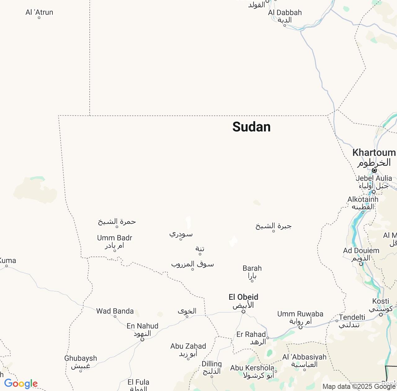 Map image for Intellectual Property Lawyers in North Kordofan and Sudan IP firms at coordinates  ; .