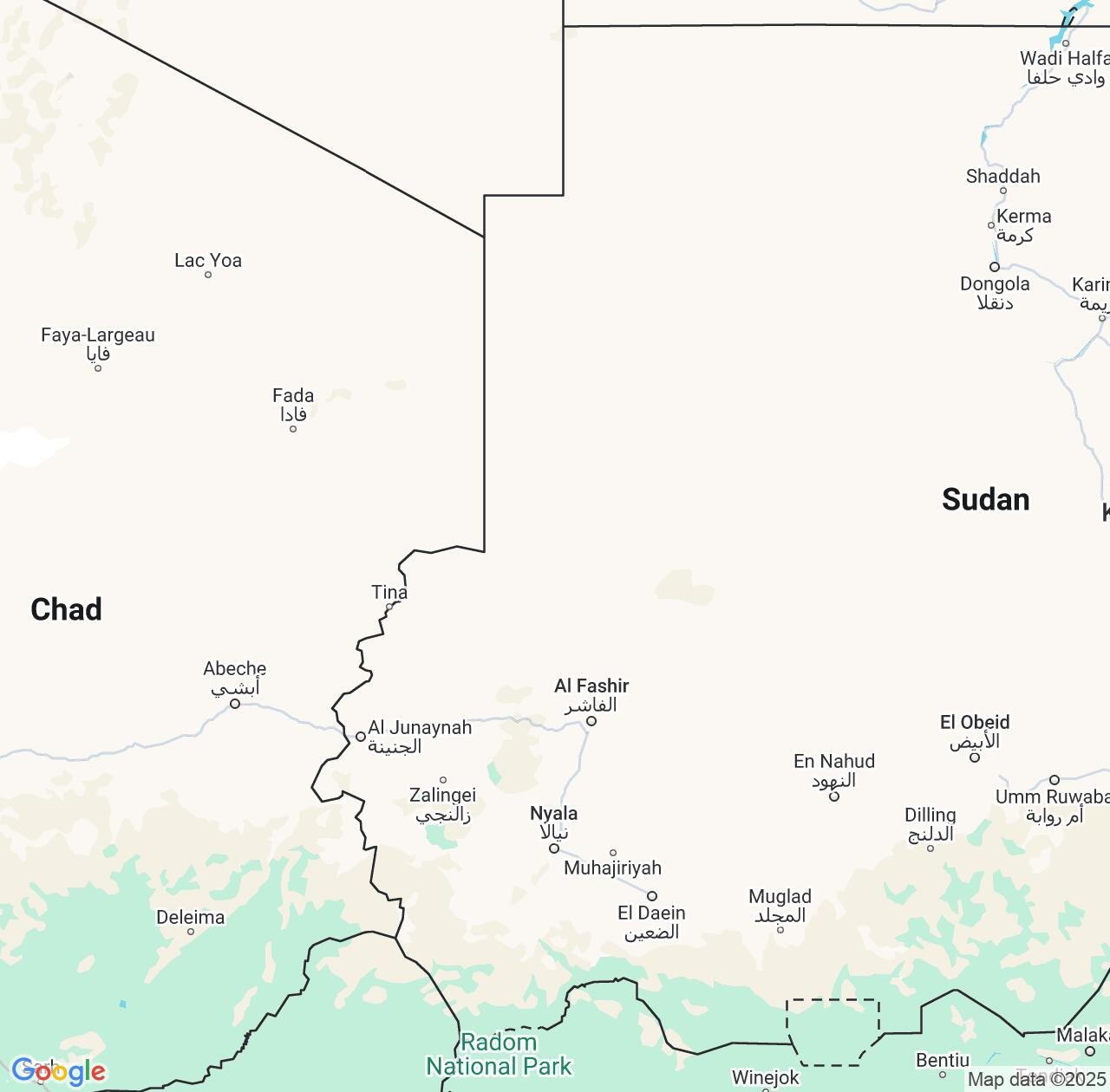 Map image for Intellectual Property Lawyers in Northern Darfur and Sudan IP firms at coordinates  ; .