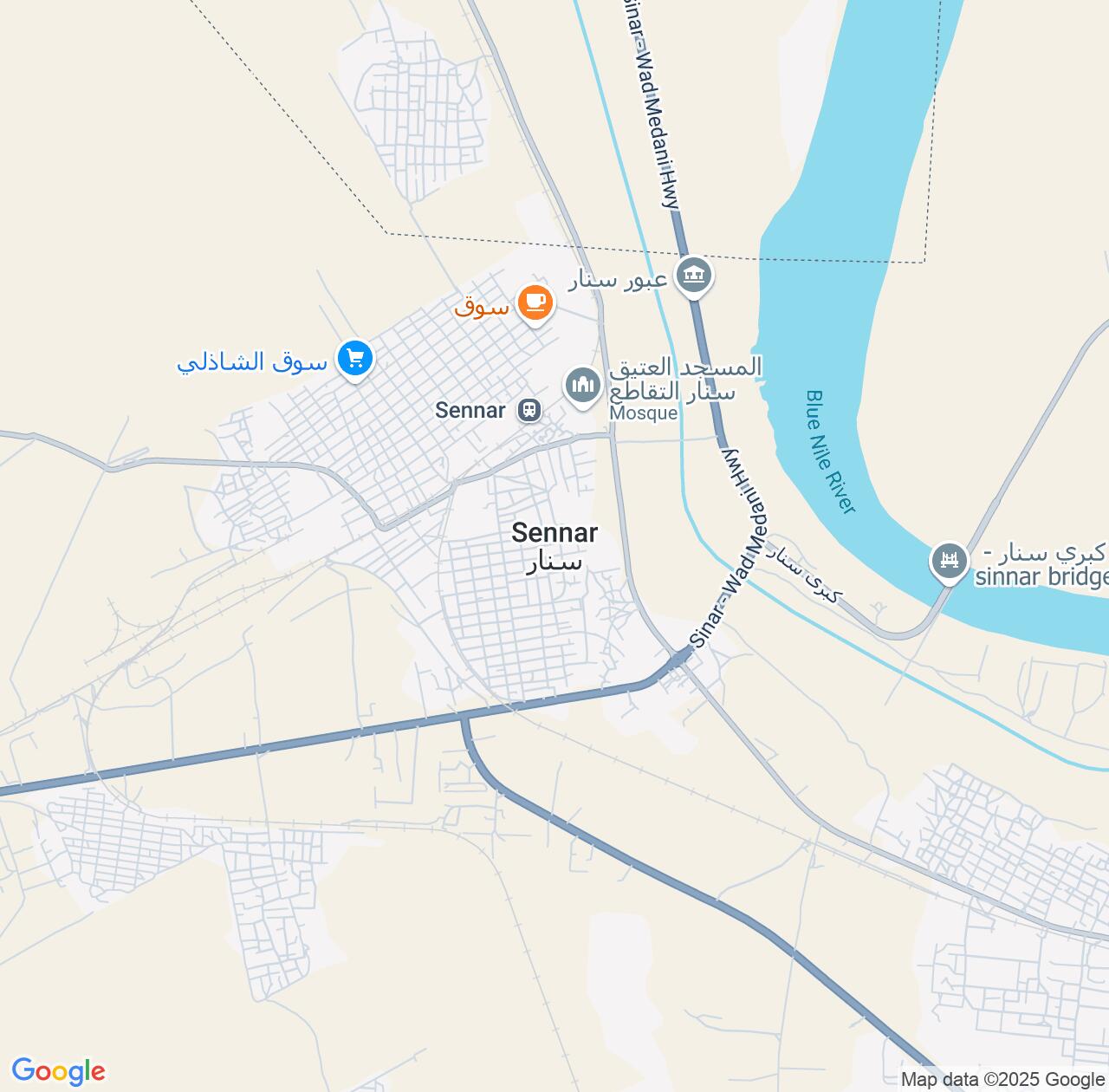 Map image for Intellectual Property Lawyers in Sinnār and Sudan IP firms at coordinates  ; .