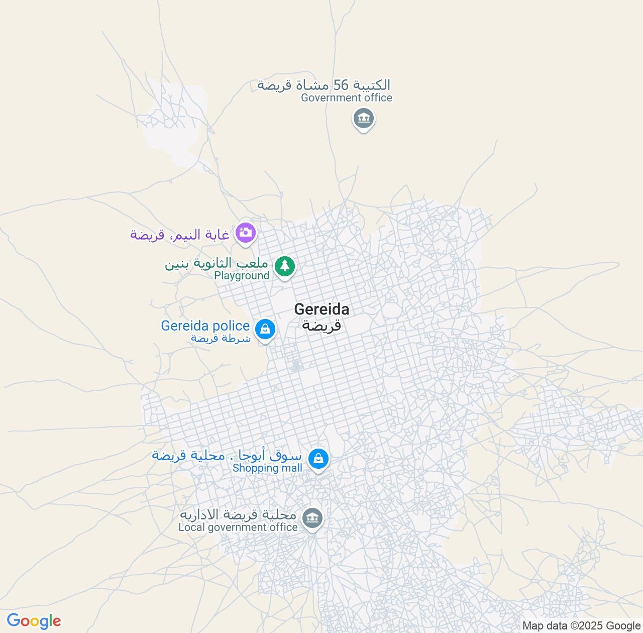 Map image for Intellectual Property Lawyers in Gereida and Southern Darfur IP firms at coordinates  ; .
