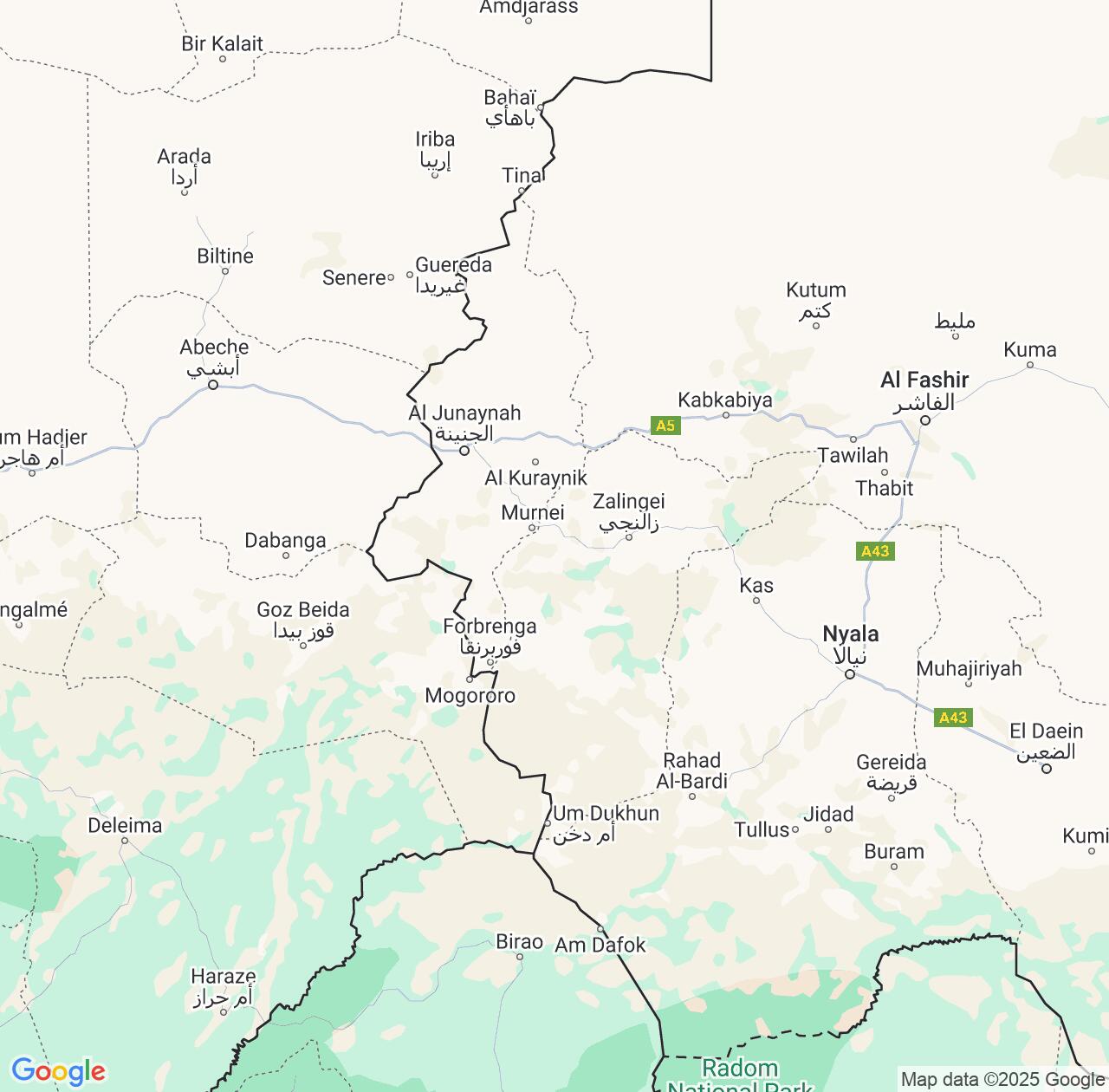 Map image for Intellectual Property Lawyers in Western Darfur and Sudan IP firms at coordinates  ; .