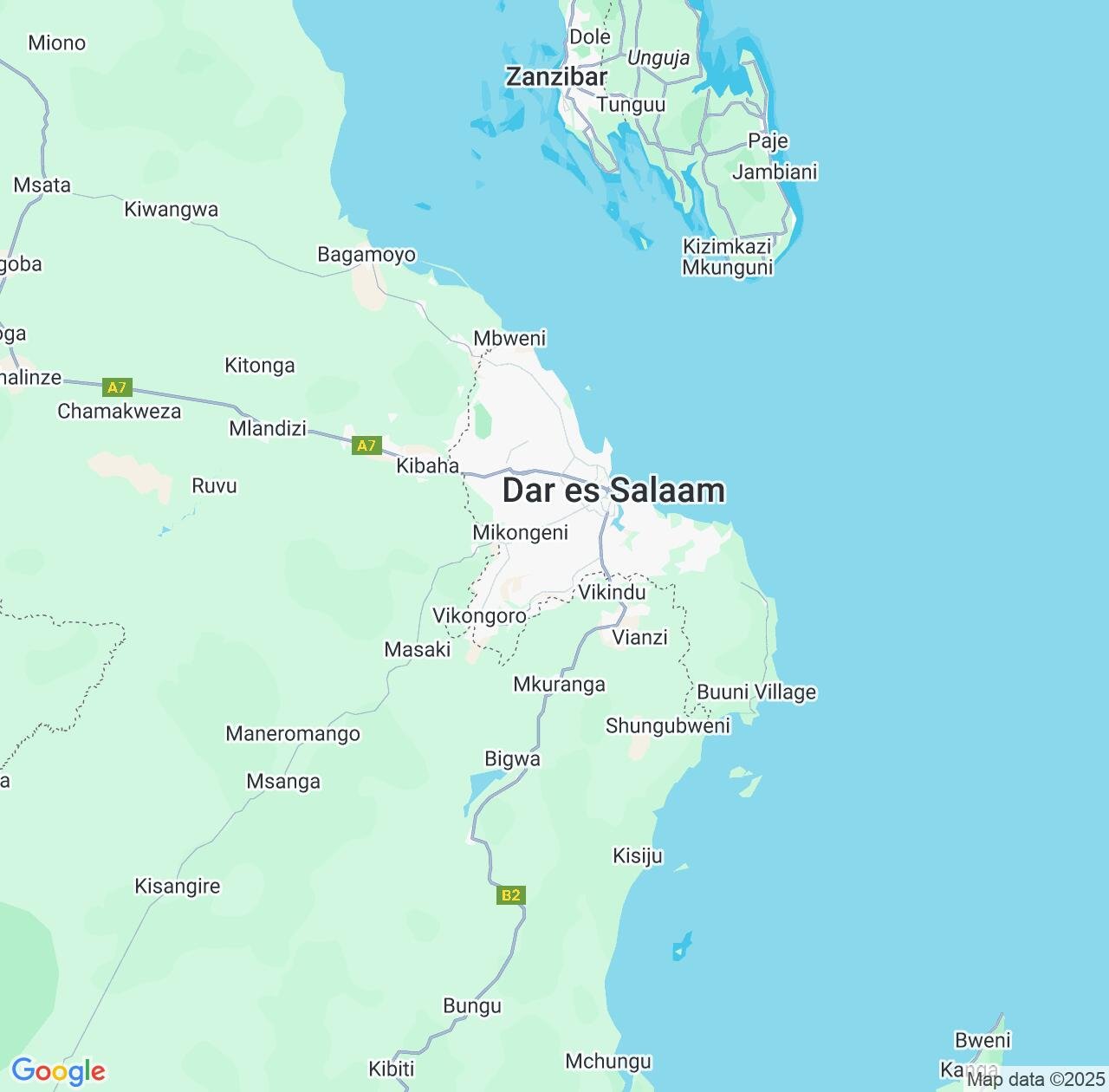 Map image for Intellectual Property Lawyers in Dar es Salaam Region and Tanzania IP firms at coordinates  ; .