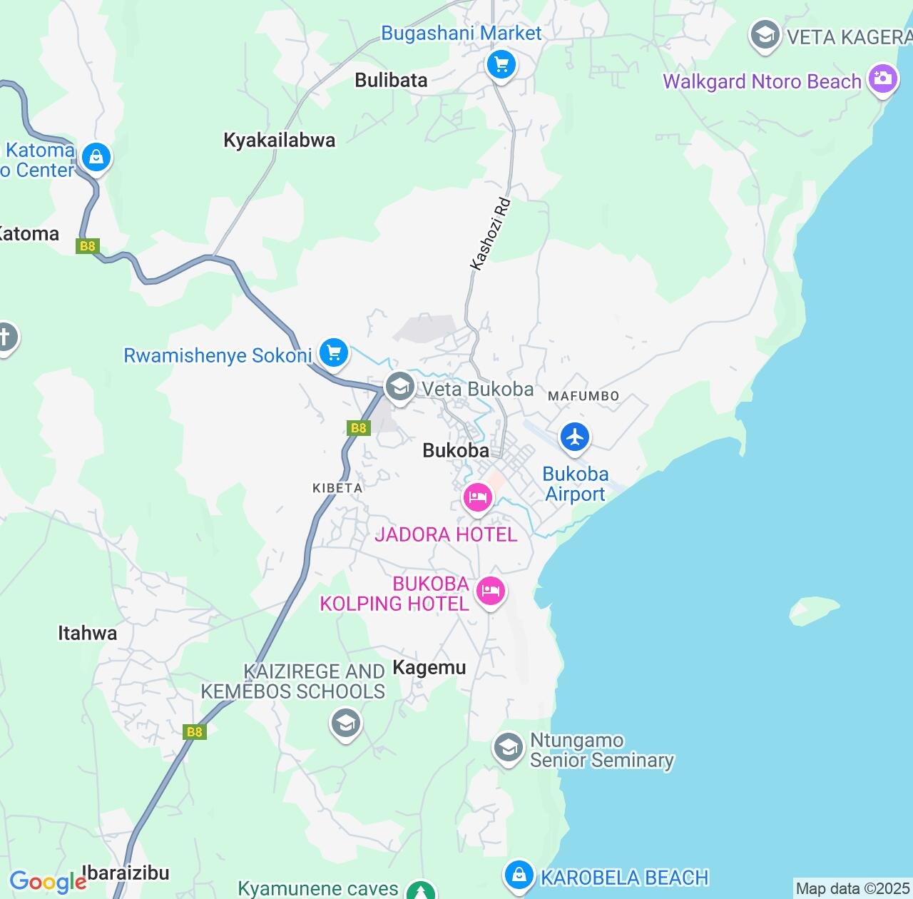 Map image for Intellectual Property Lawyers in Bukoba and Kagera IP firms at coordinates  ; .