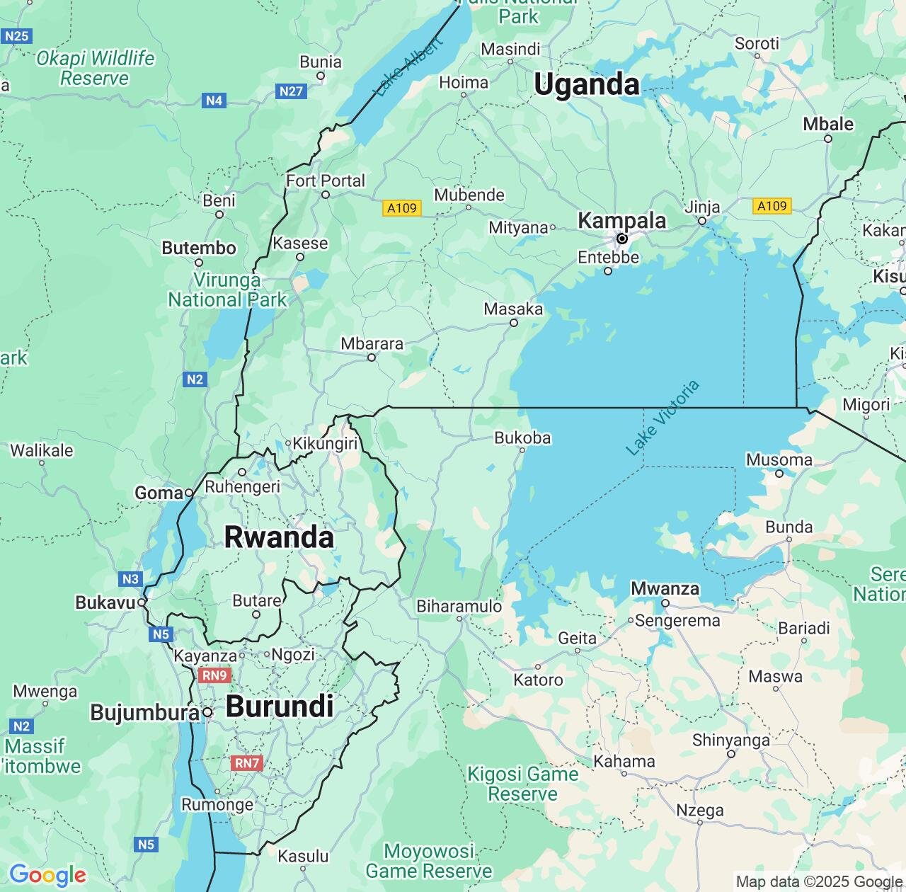 Map image for Intellectual Property Lawyers in Kagera and Tanzania IP firms at coordinates  ; .