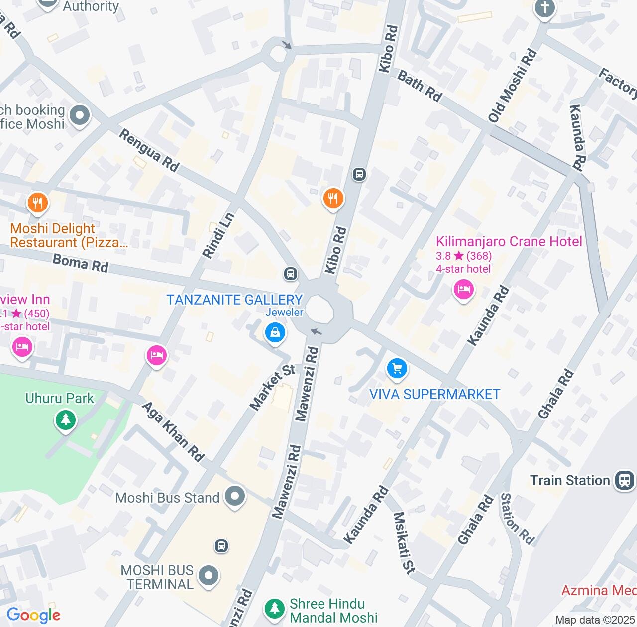 Map image for Intellectual Property Lawyers in Moshi and Kilimanjaro IP firms at coordinates  ; .