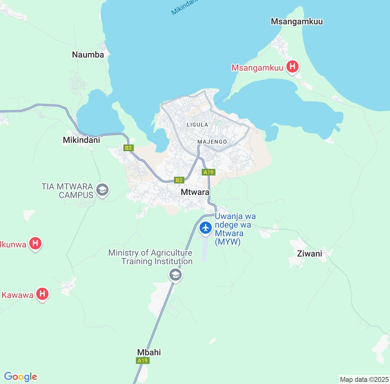 Map image for Intellectual Property Lawyers in Mtwara and Tanzania IP firms at coordinates  ; .