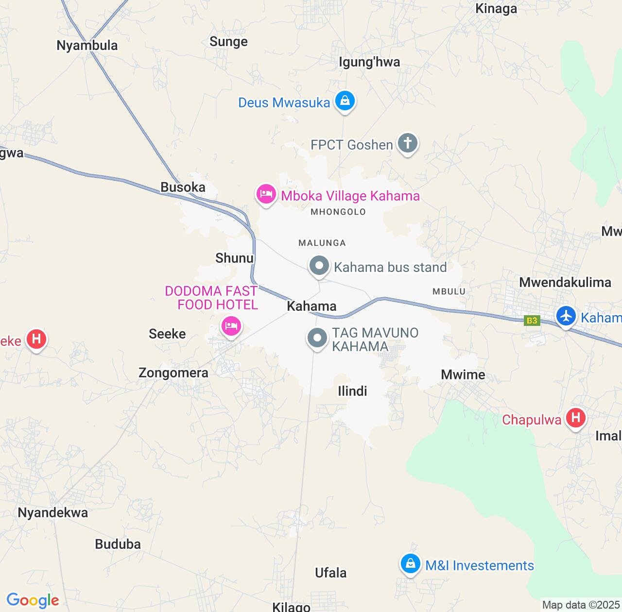 Map image for Intellectual Property Lawyers in Kahama and Shinyanga IP firms at coordinates  ; .