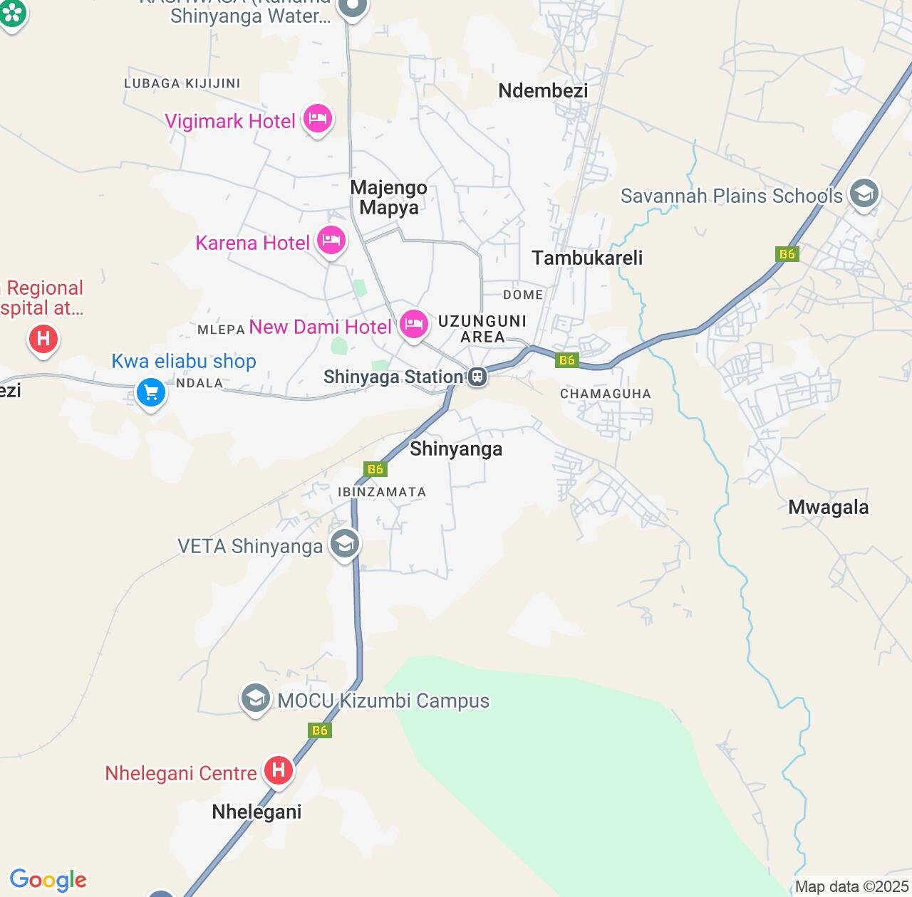 Map image for Intellectual Property Lawyers in Shinyanga and Tanzania IP firms at coordinates  ; .