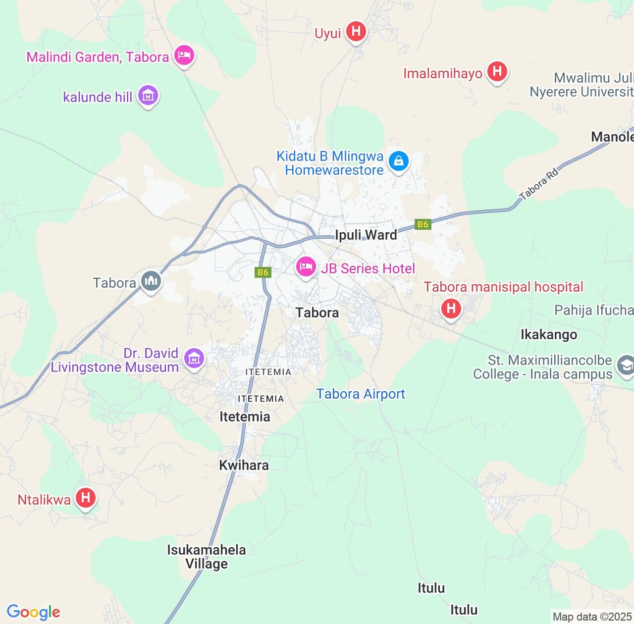 Map image for Intellectual Property Lawyers in Tabora and Tanzania IP firms at coordinates  ; .