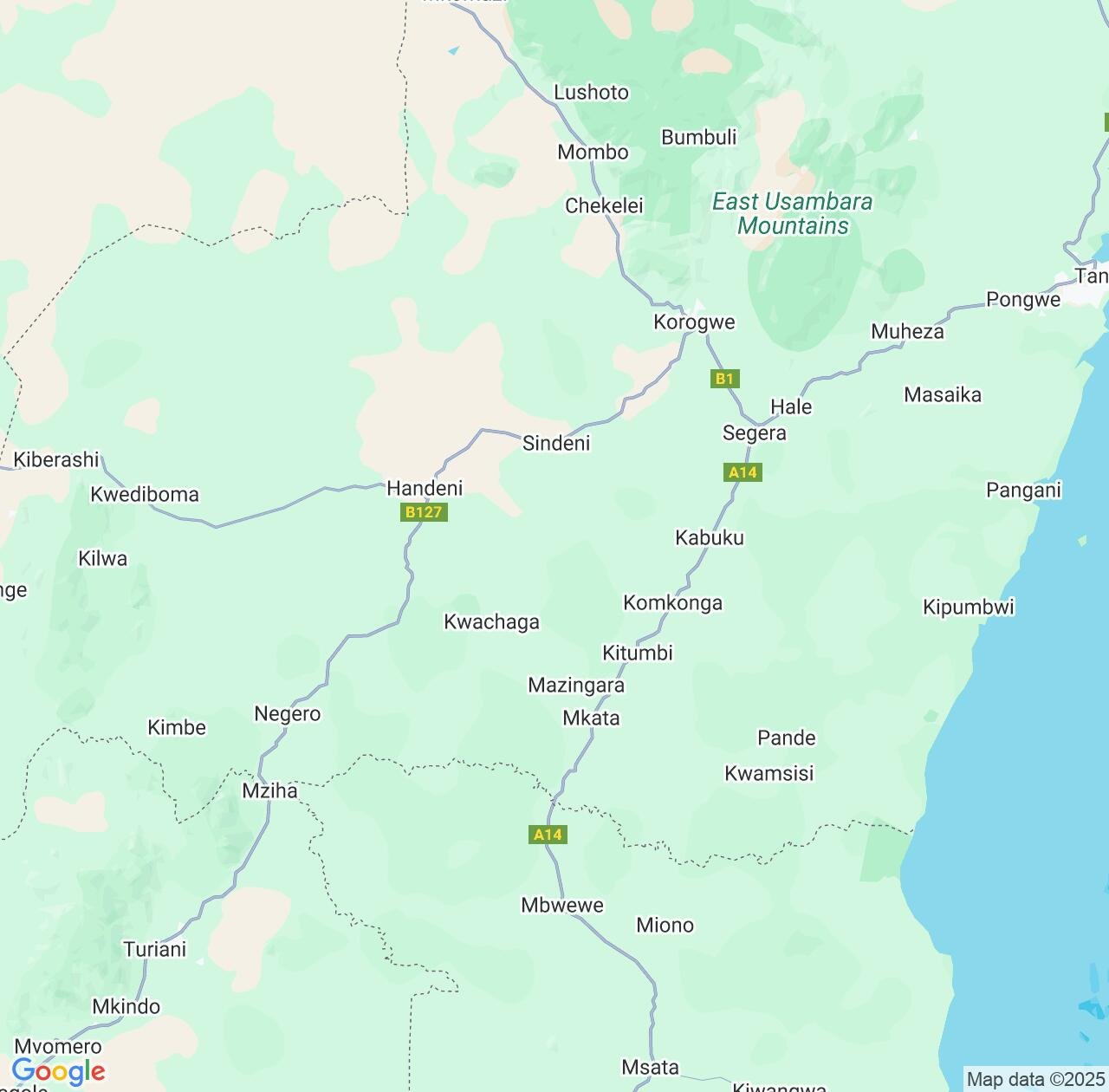 Map image for Intellectual Property Lawyers in Handeni and Tanga IP firms at coordinates  ; .
