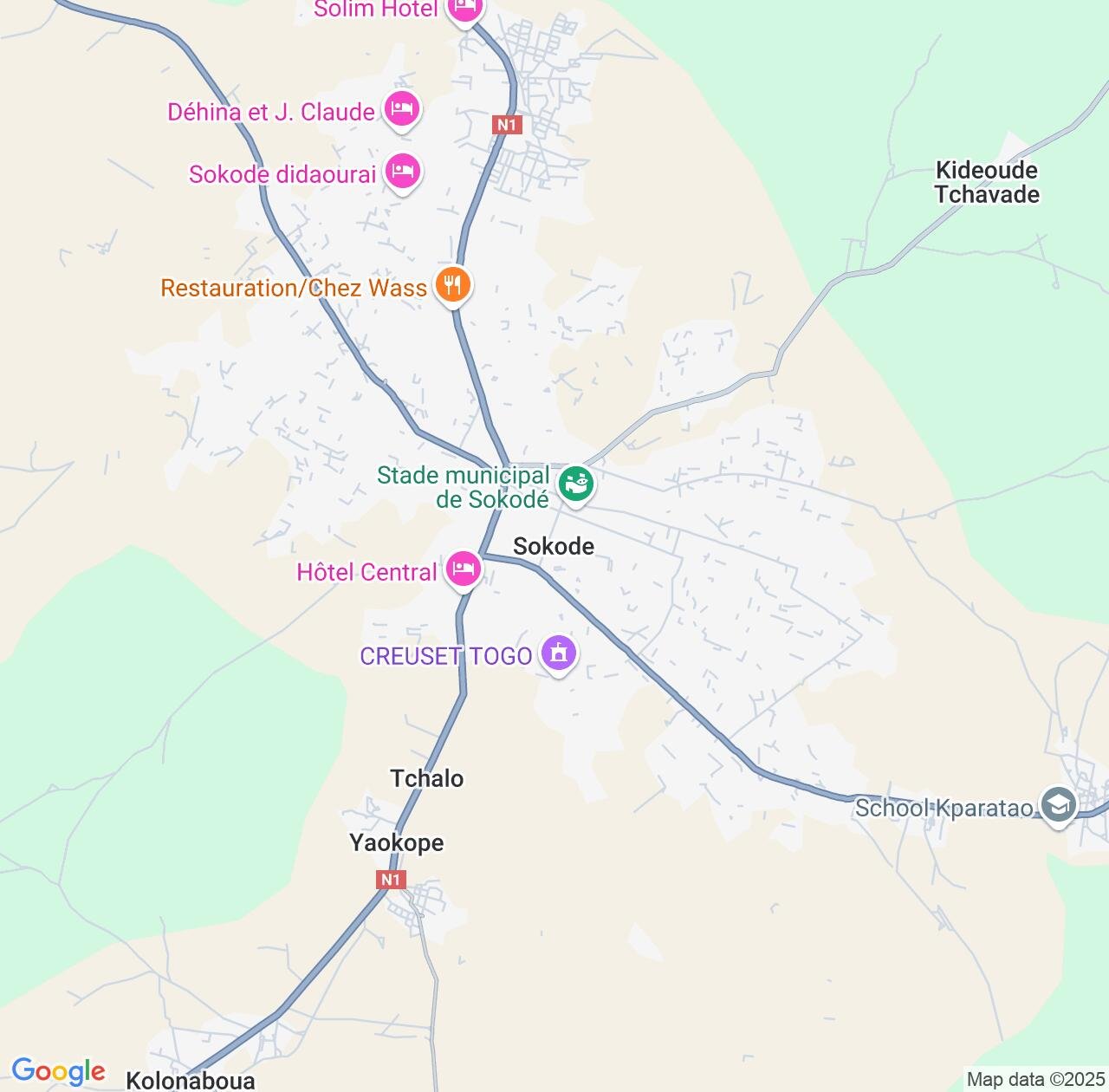 Map image for Intellectual Property Lawyers in Sokode and Centrale IP firms at coordinates  ; .