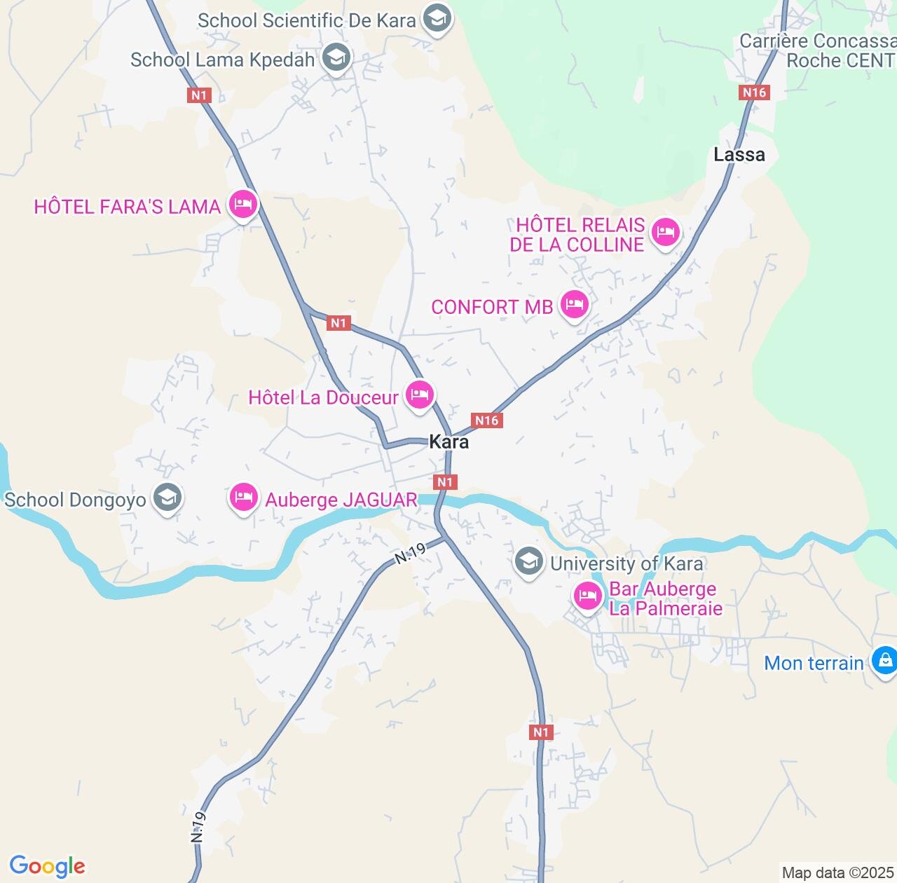 Map image for Intellectual Property Lawyers in Kara and Togo IP firms at coordinates  ; .