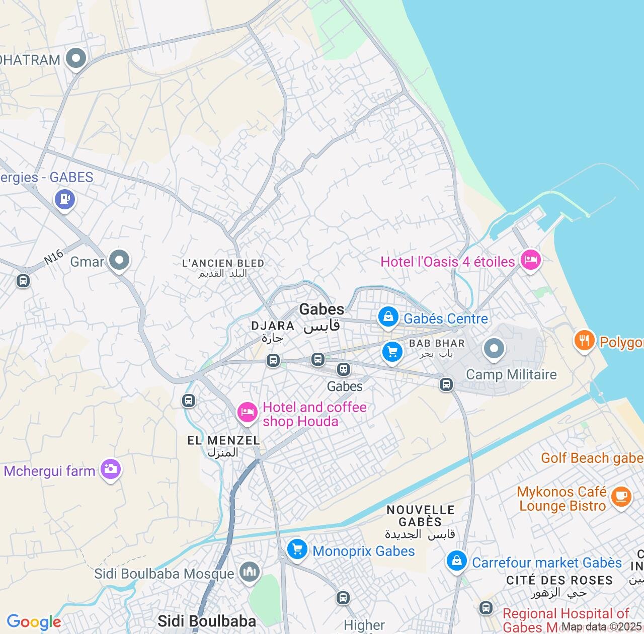 Map image for Intellectual Property Lawyers in Gabes and Gabès Governorate IP firms at coordinates  ; .