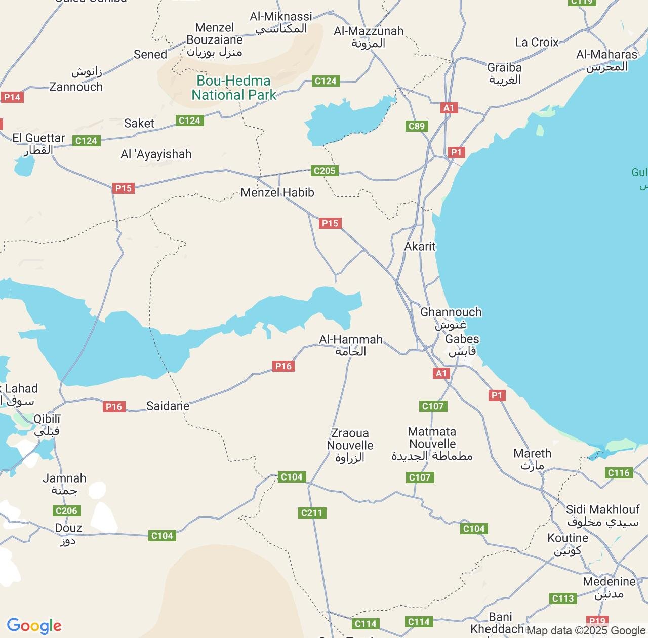 Map image for Intellectual Property Lawyers in Gabès Governorate and Tunisia IP firms at coordinates  ; .