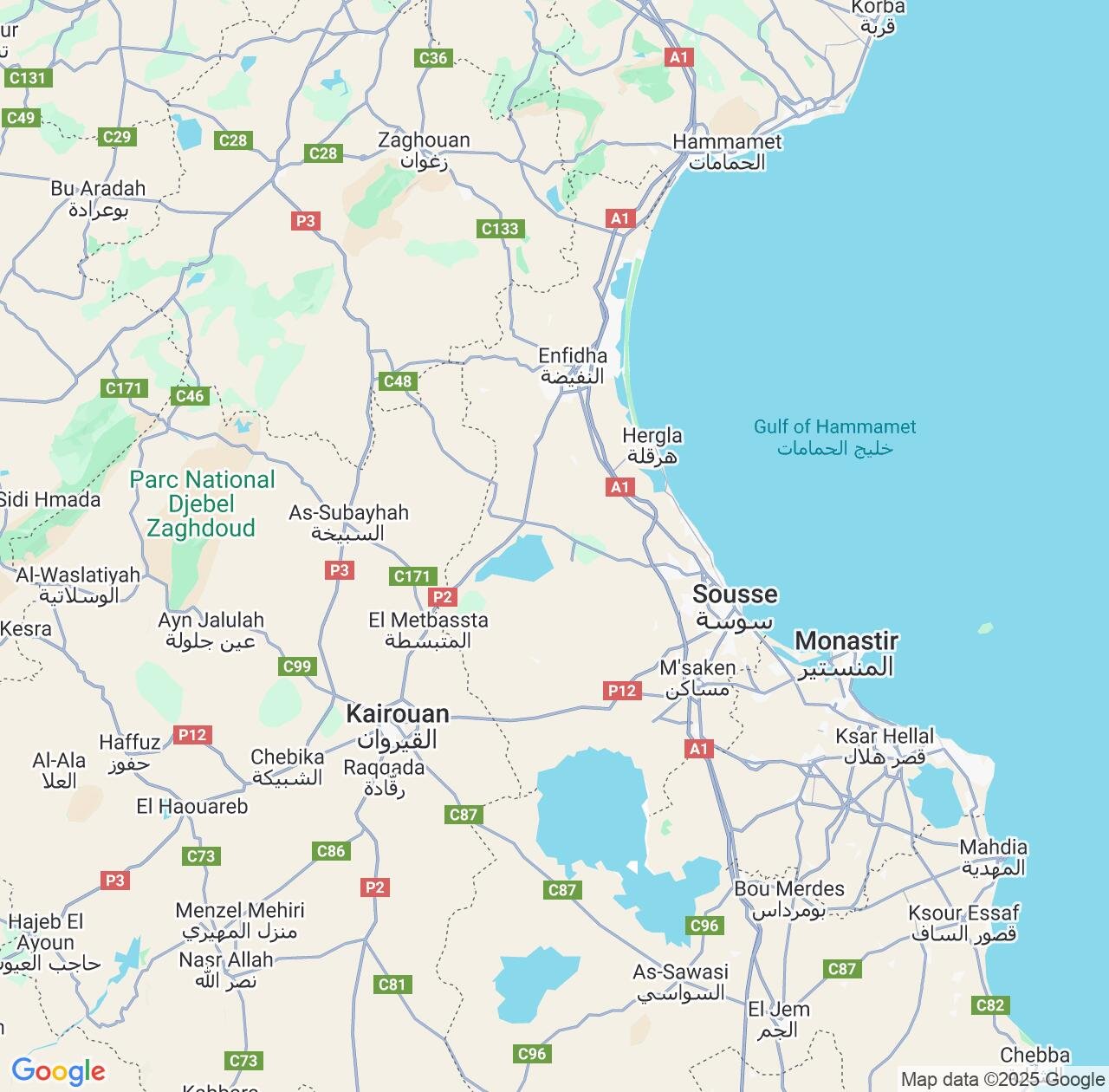 Map image for Intellectual Property Lawyers in Sousse Governorate and Tunisia IP firms at coordinates  ; .