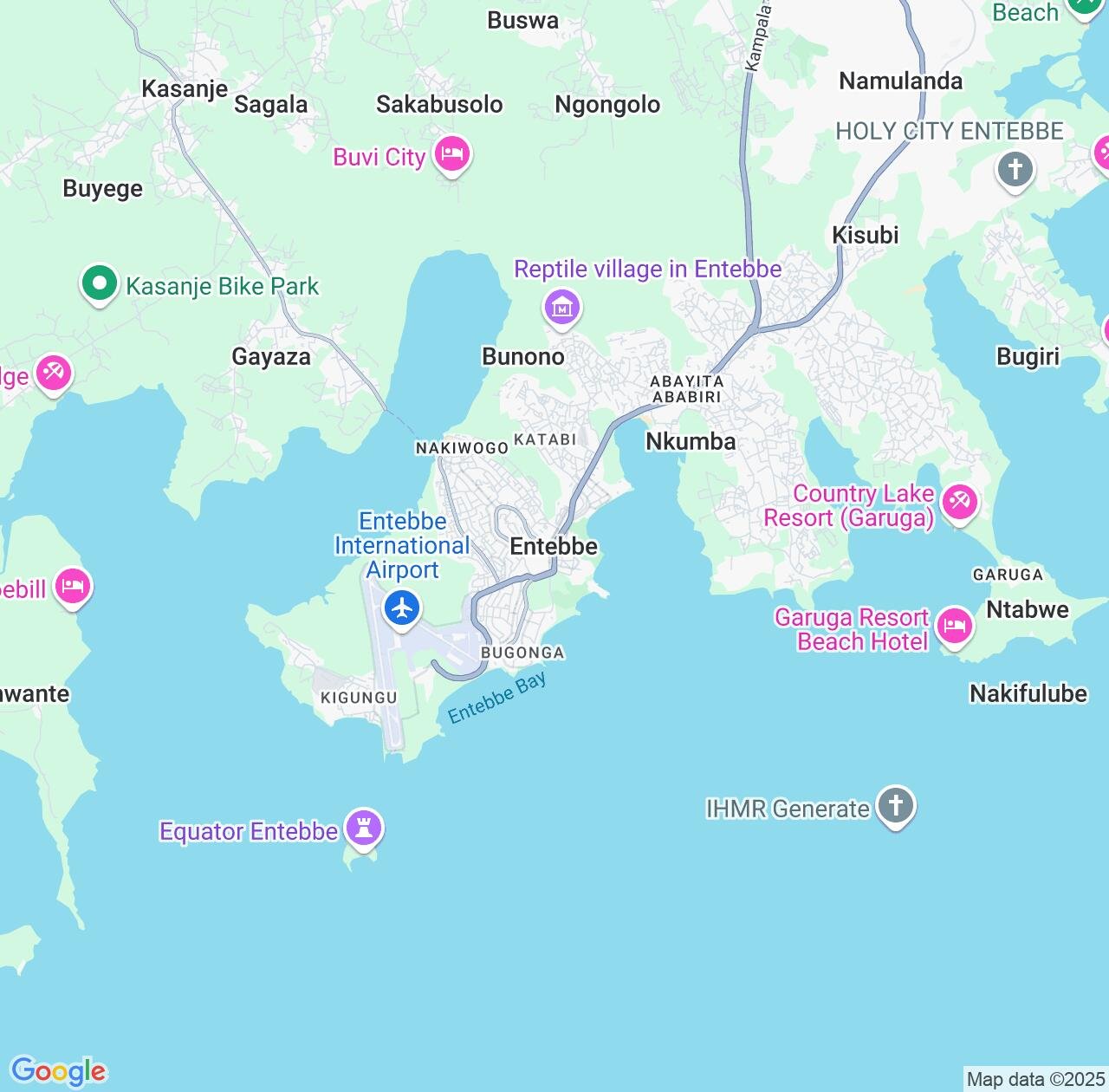 Map image for Intellectual Property Lawyers in Entebbe and Central Region IP firms at coordinates  ; .