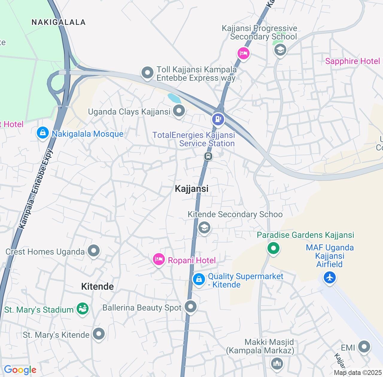 Map image for Intellectual Property Lawyers in Kajansi and Central Region IP firms at coordinates  ; .