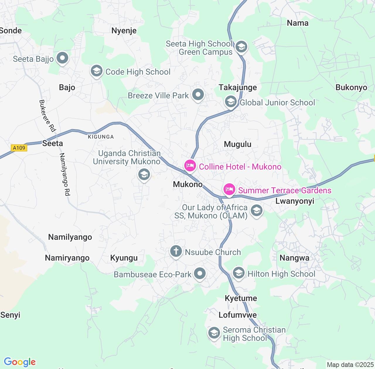 Map image for Intellectual Property Lawyers in Mukono and Central Region IP firms at coordinates  ; .