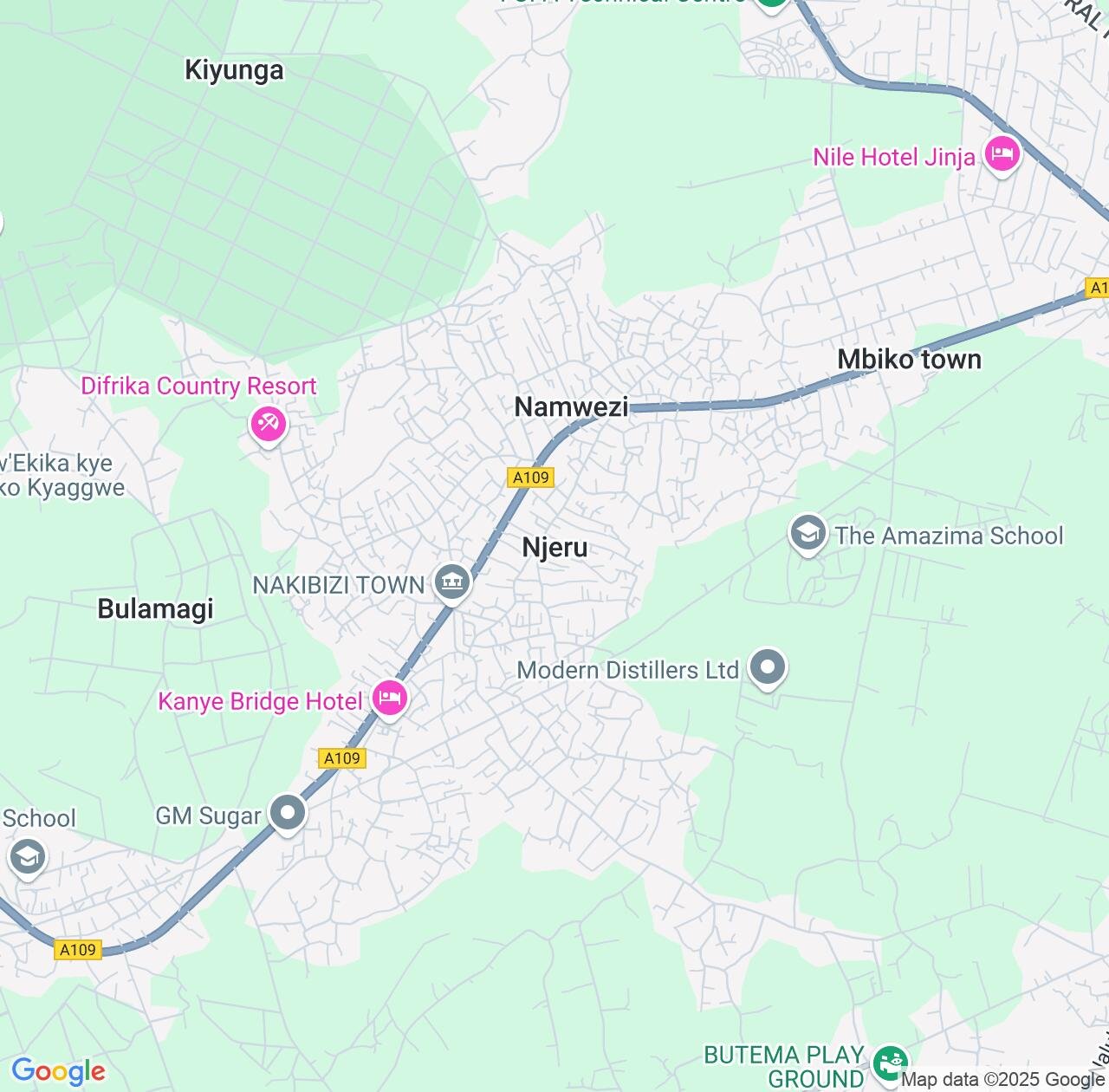 Map image for Intellectual Property Lawyers in Njeru and Central Region IP firms at coordinates  ; .