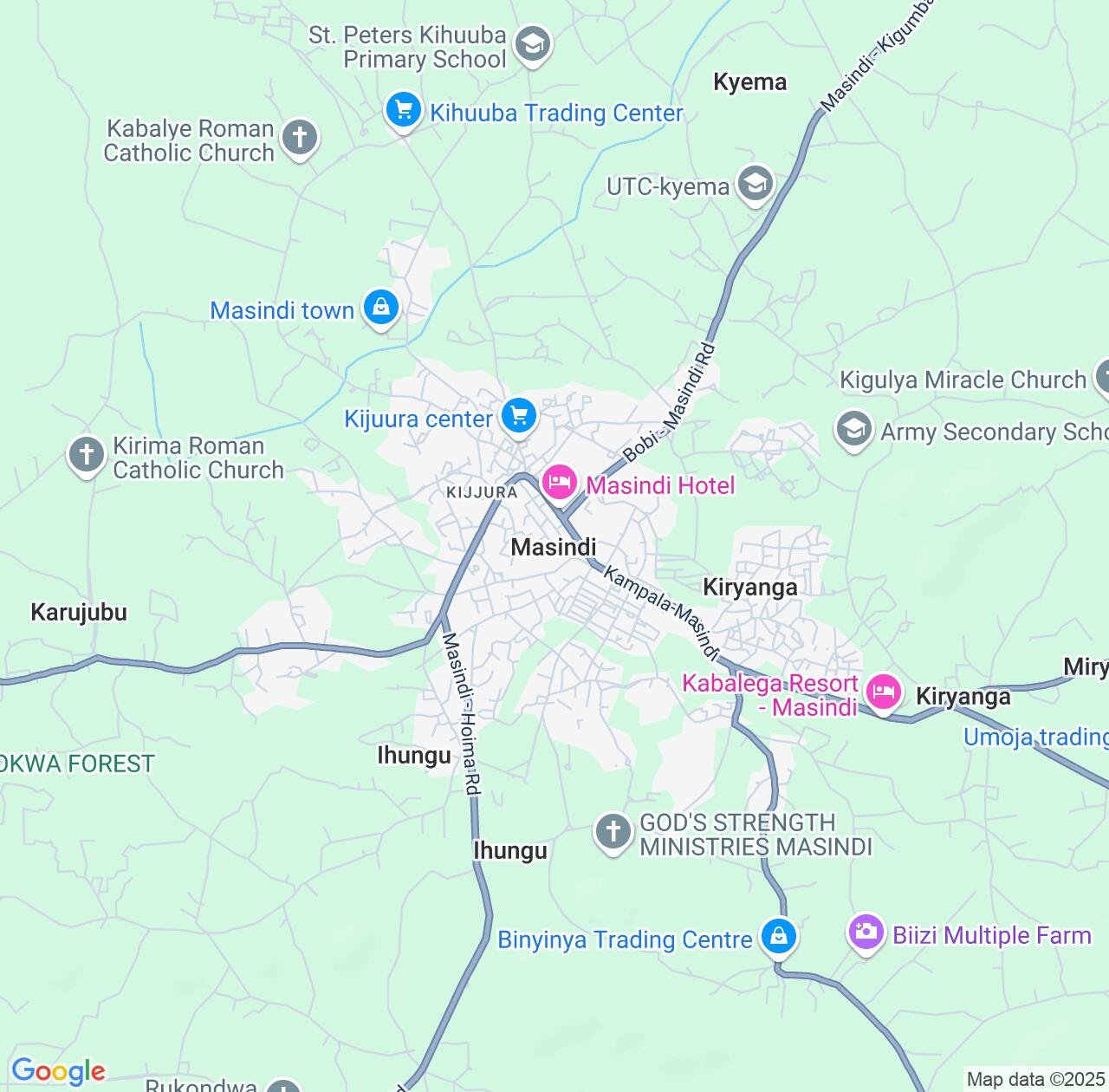 Map image for Intellectual Property Lawyers in Masindi and Western Region IP firms at coordinates  ; .