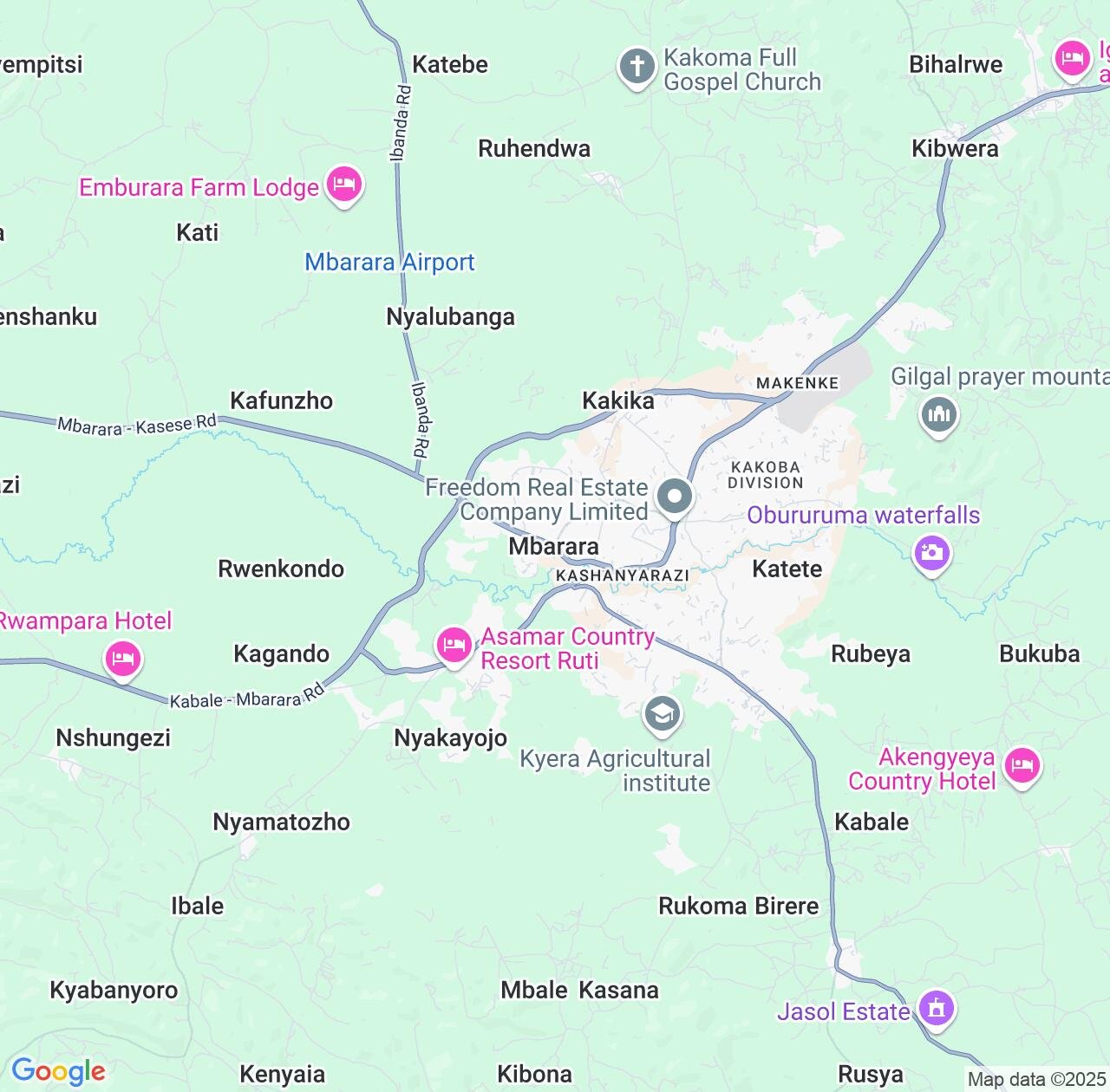 Map image for Intellectual Property Lawyers in Mbarara and Western Region IP firms at coordinates  ; .