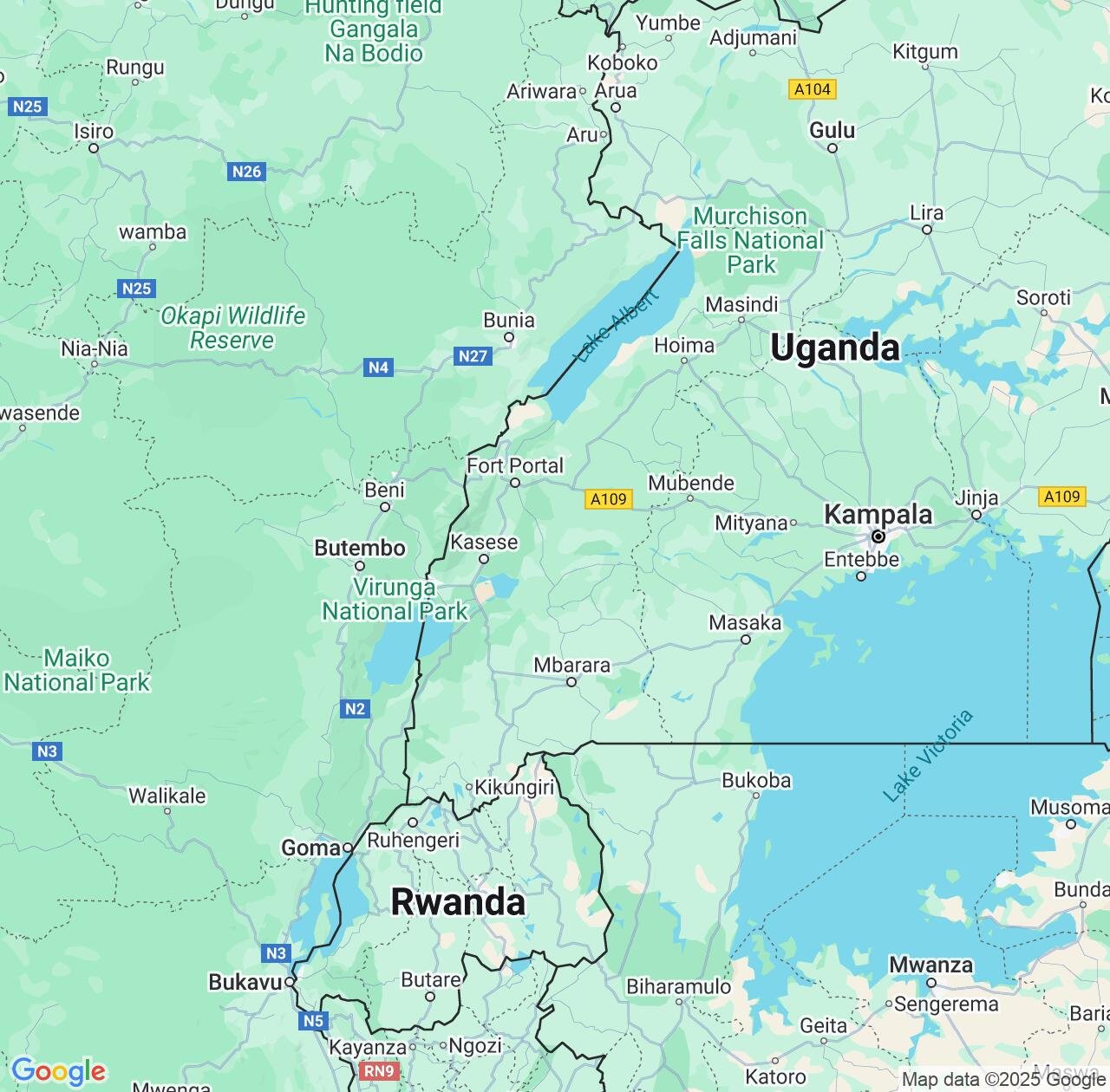 Map image for Intellectual Property Lawyers in Western Region and Uganda IP firms at coordinates  ; .