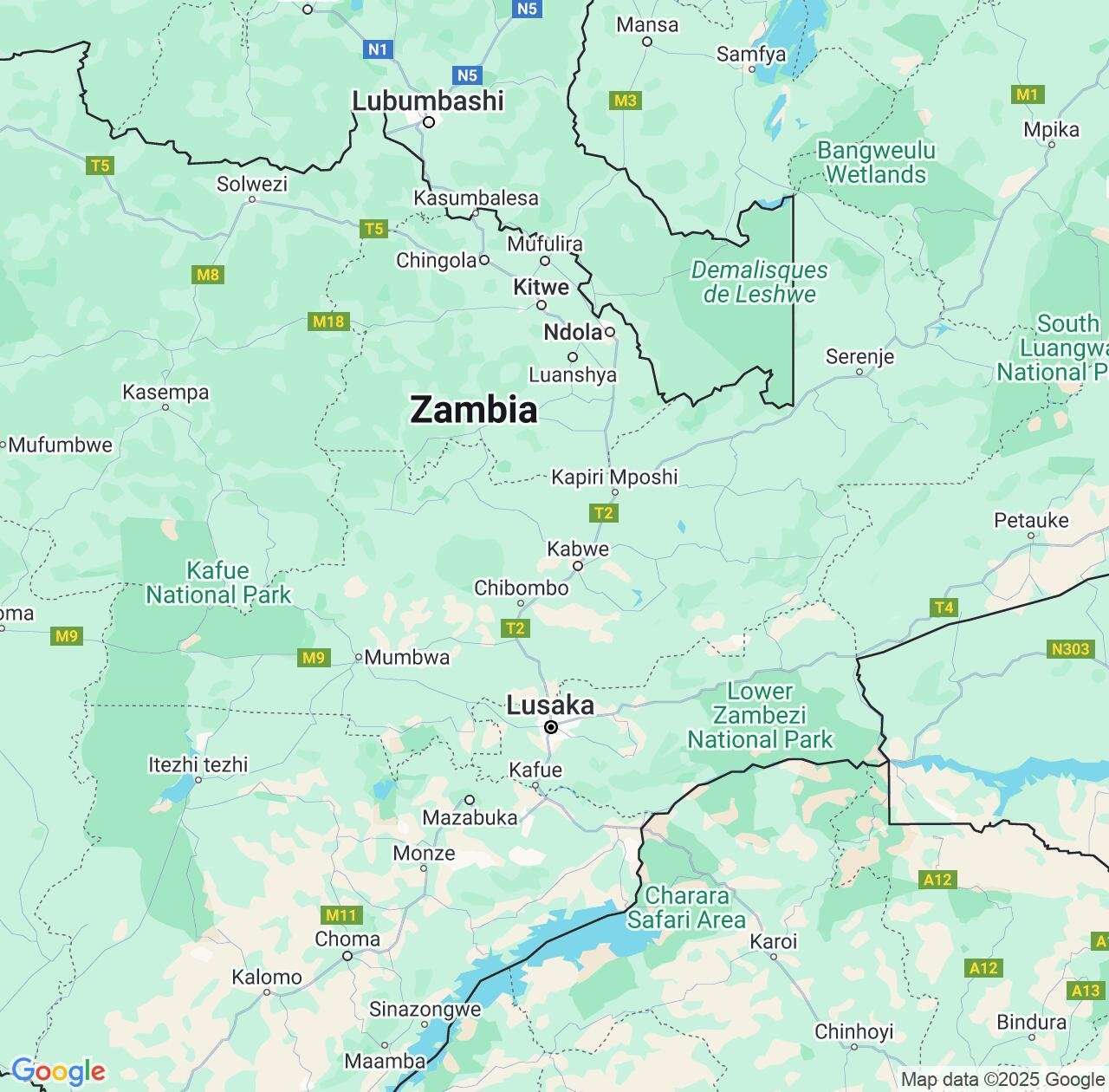 Map image for Intellectual Property Lawyers in Central Province and Zambia IP firms at coordinates  ; .