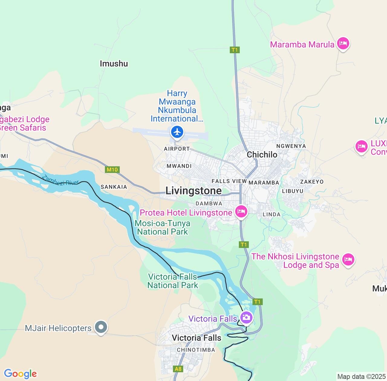 Map image for Intellectual Property Lawyers in Livingstone and Southern Province IP firms at coordinates  ; .