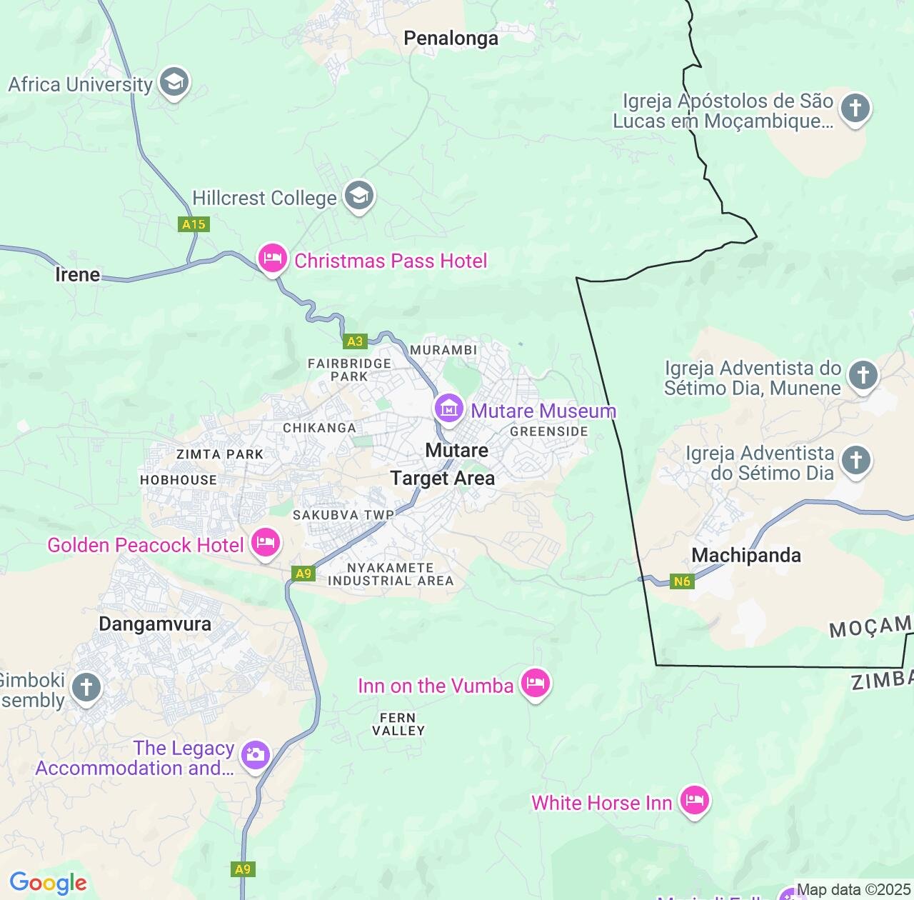 Map image for Intellectual Property Lawyers in Mutare and Manicaland IP firms at coordinates  ; .
