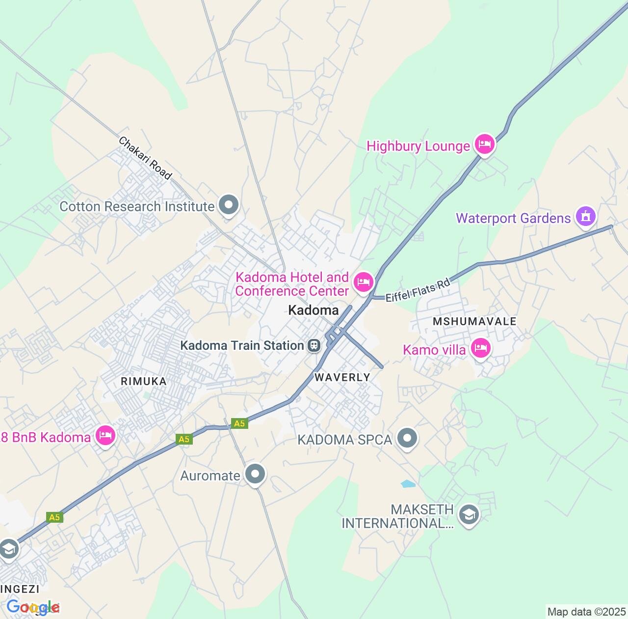 Map image for Intellectual Property Lawyers in Kadoma and Mashonaland West IP firms at coordinates  ; .
