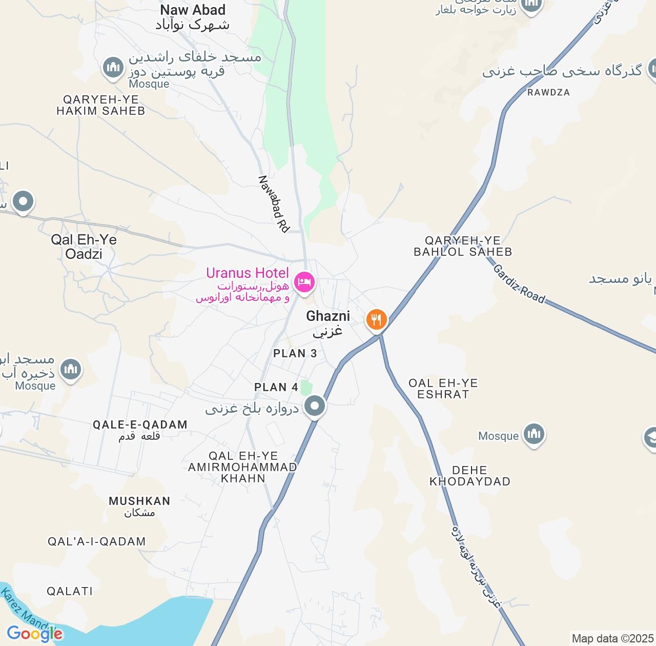 Map image for Intellectual Property Lawyers in Ghazni and Afghanistan IP firms at coordinates  ; .