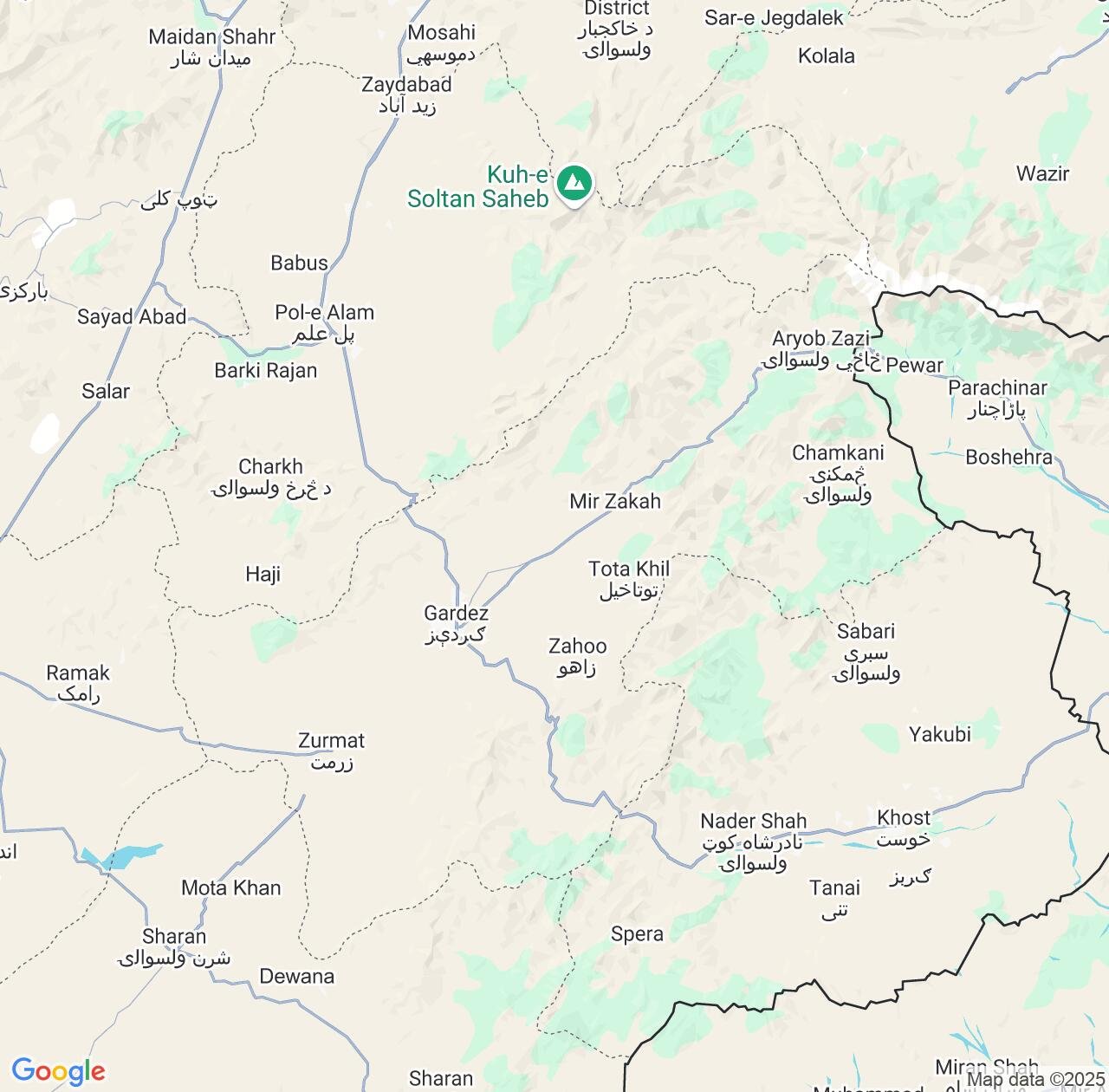 Map image for Intellectual Property Lawyers in Paktia and Afghanistan IP firms at coordinates  ; .
