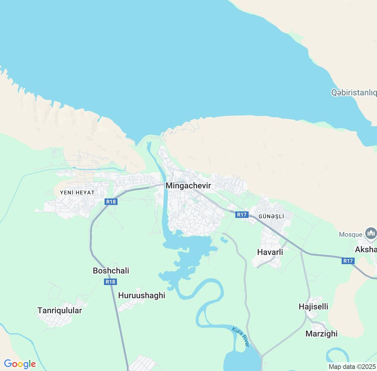 Map image for Intellectual Property Lawyers in Mingelchaur and Mingǝcevir IP firms at coordinates  ; .