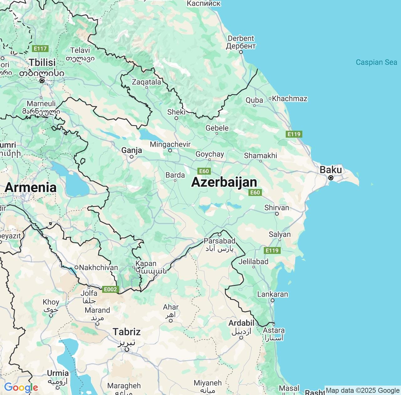 Map image for Intellectual Property Lawyers in Mingǝcevir and Azerbaijan IP firms at coordinates  ; .