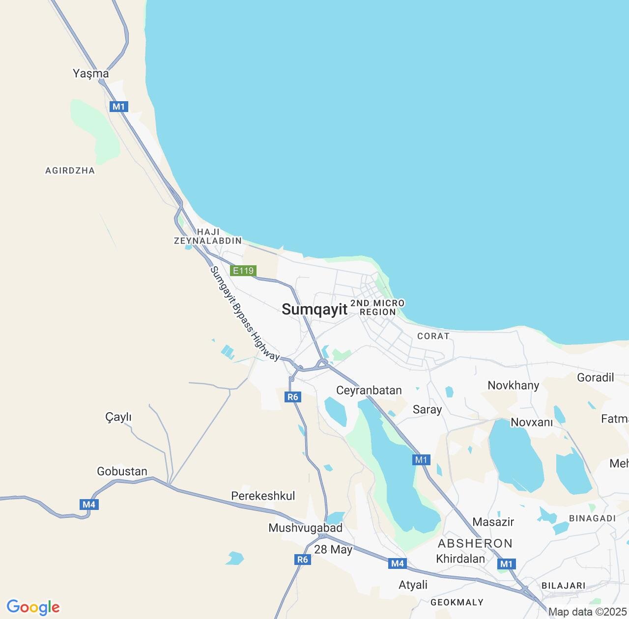 Map image for Intellectual Property Lawyers in Sumqayit and Azerbaijan IP firms at coordinates  ; .